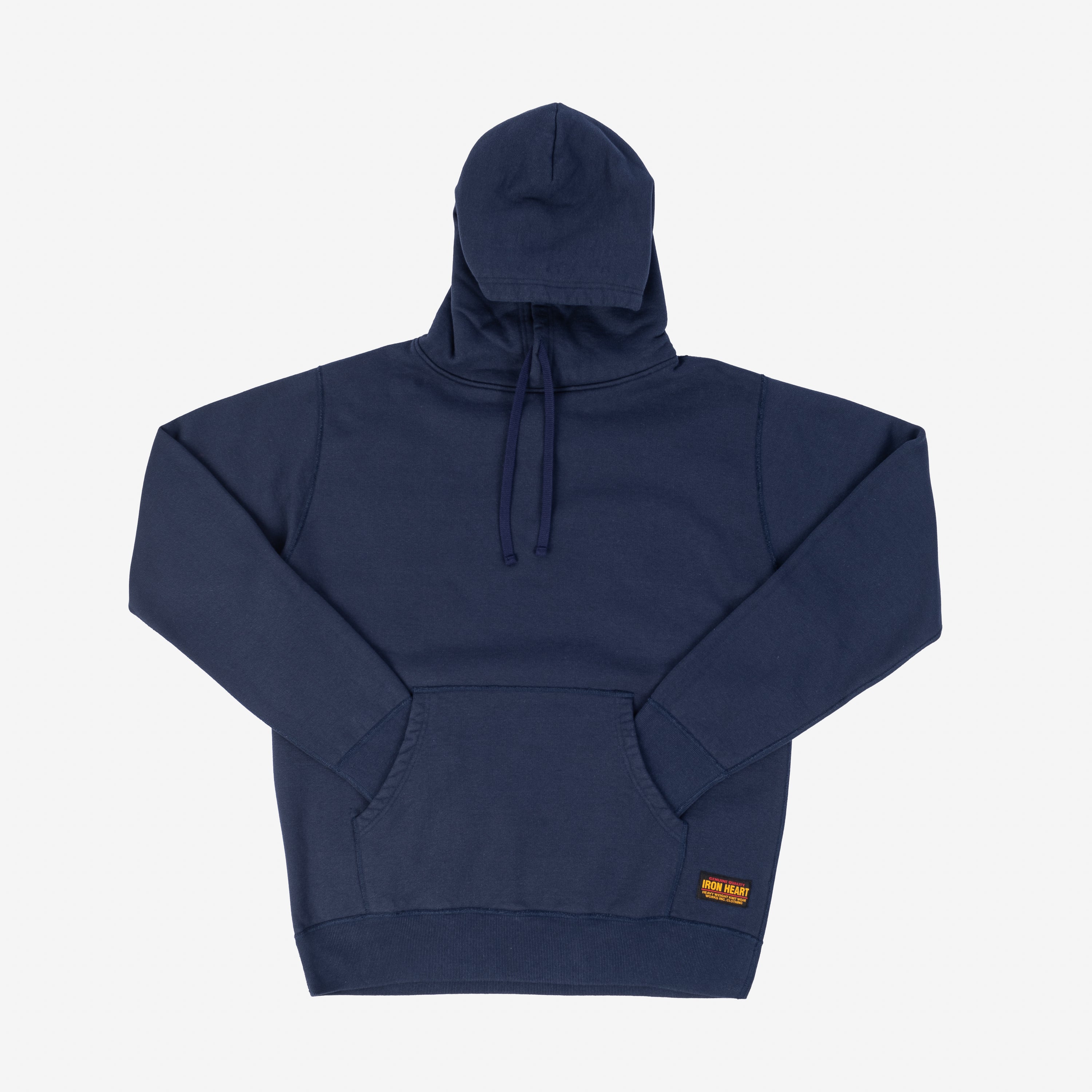 Iron Heart IHSW-49-NAV 14oz Ultra Heavyweight Loopwheel Cotton Hoodie - Navy