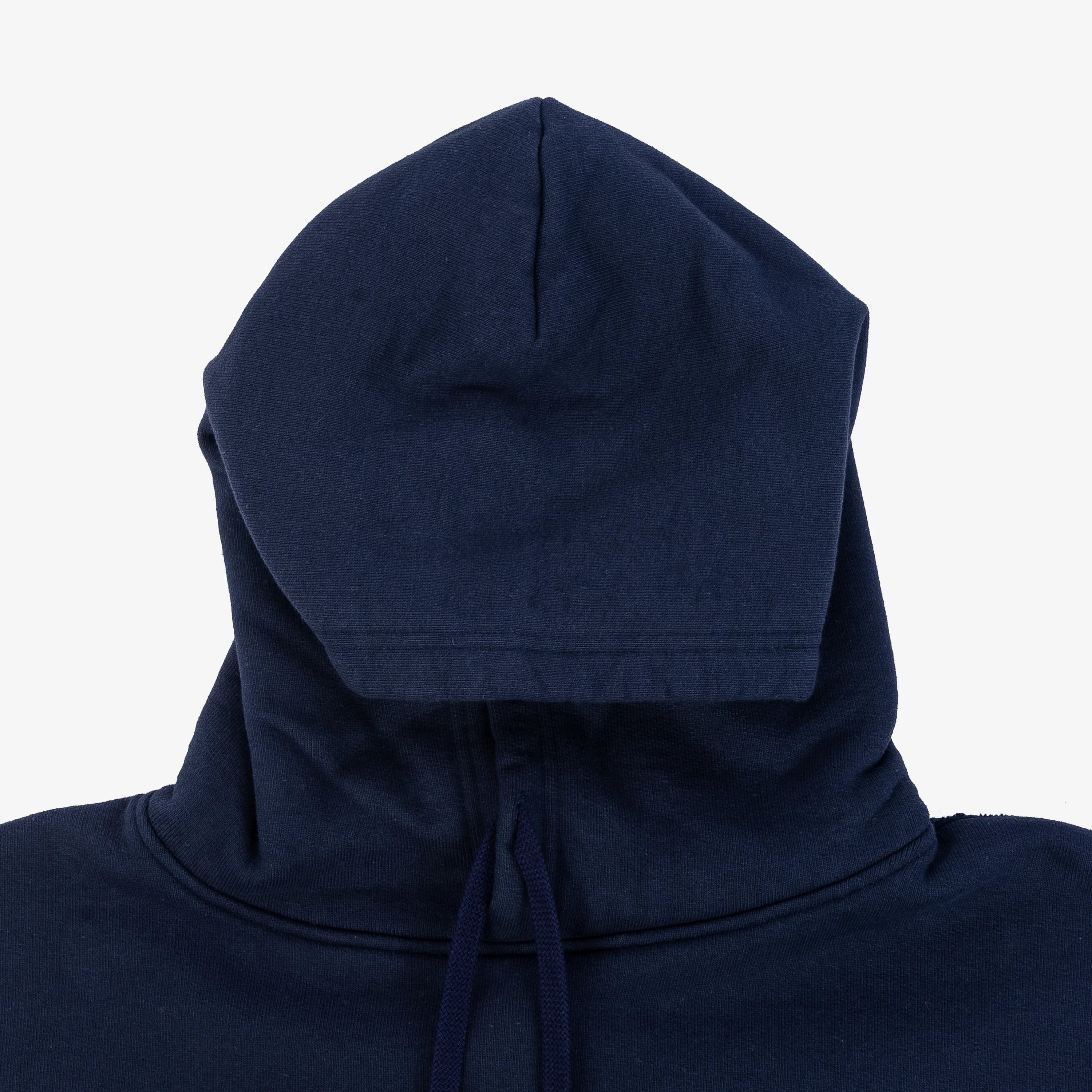 Iron Heart IHSW-49-NAV 14oz Ultra Heavyweight Loopwheel Cotton Hoodie - Navy