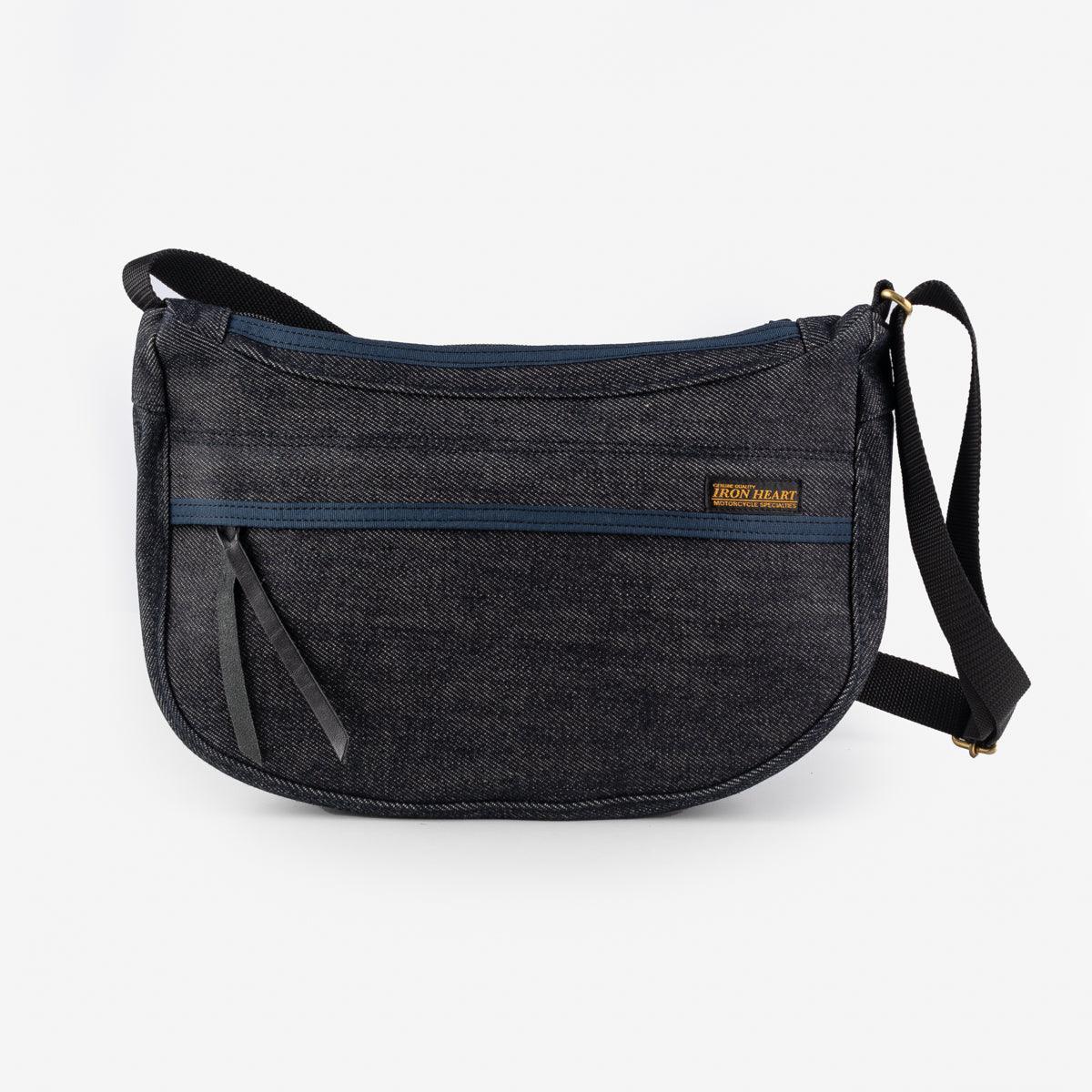 Iron Heart IHE-19-IND 21oz Selvedge Denim Small Shoulder Bag - Indigo