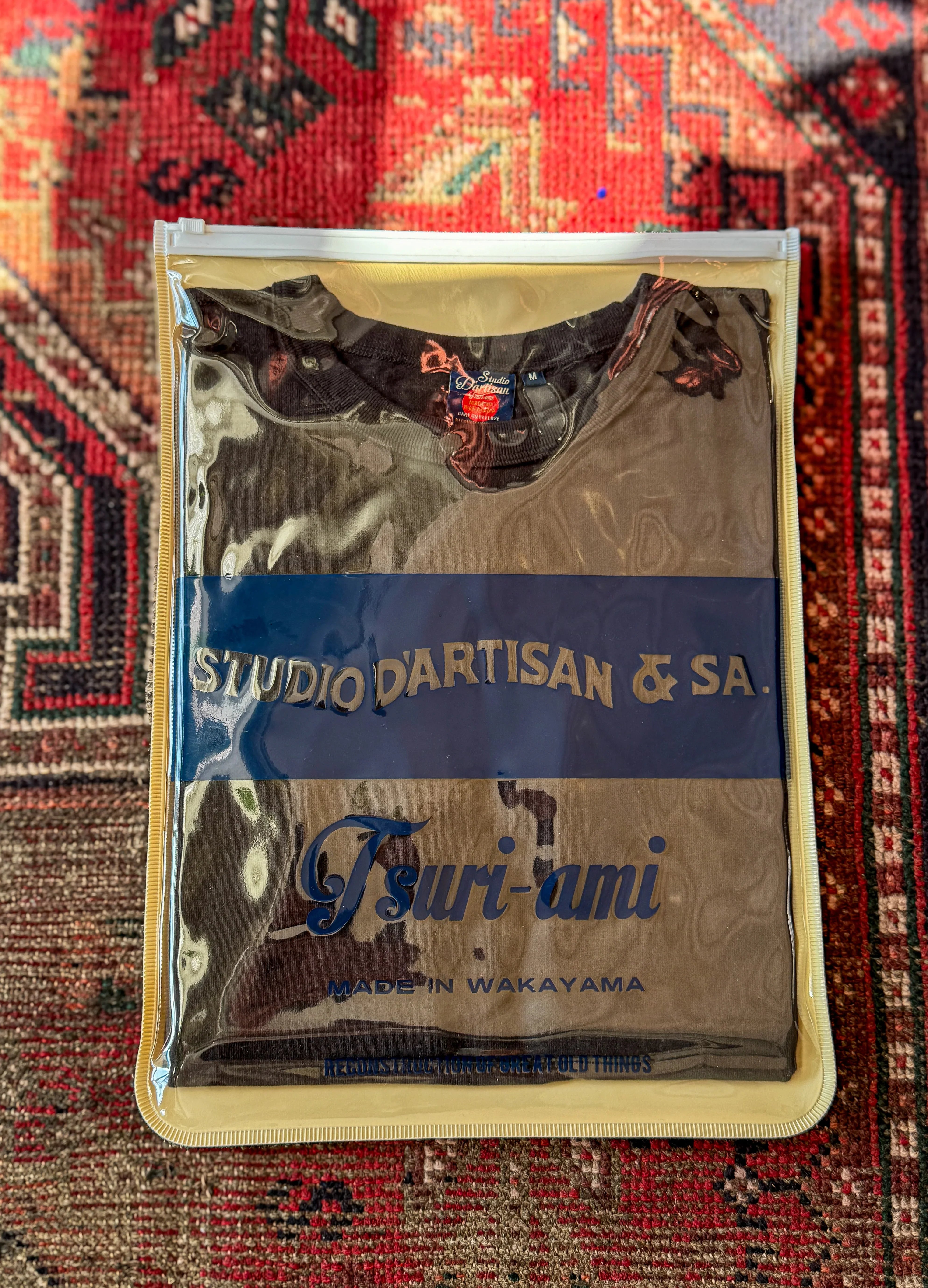 Studio D'Artisan 9913 Tsuri-Ami Loopwheeled T-Shirt - Black