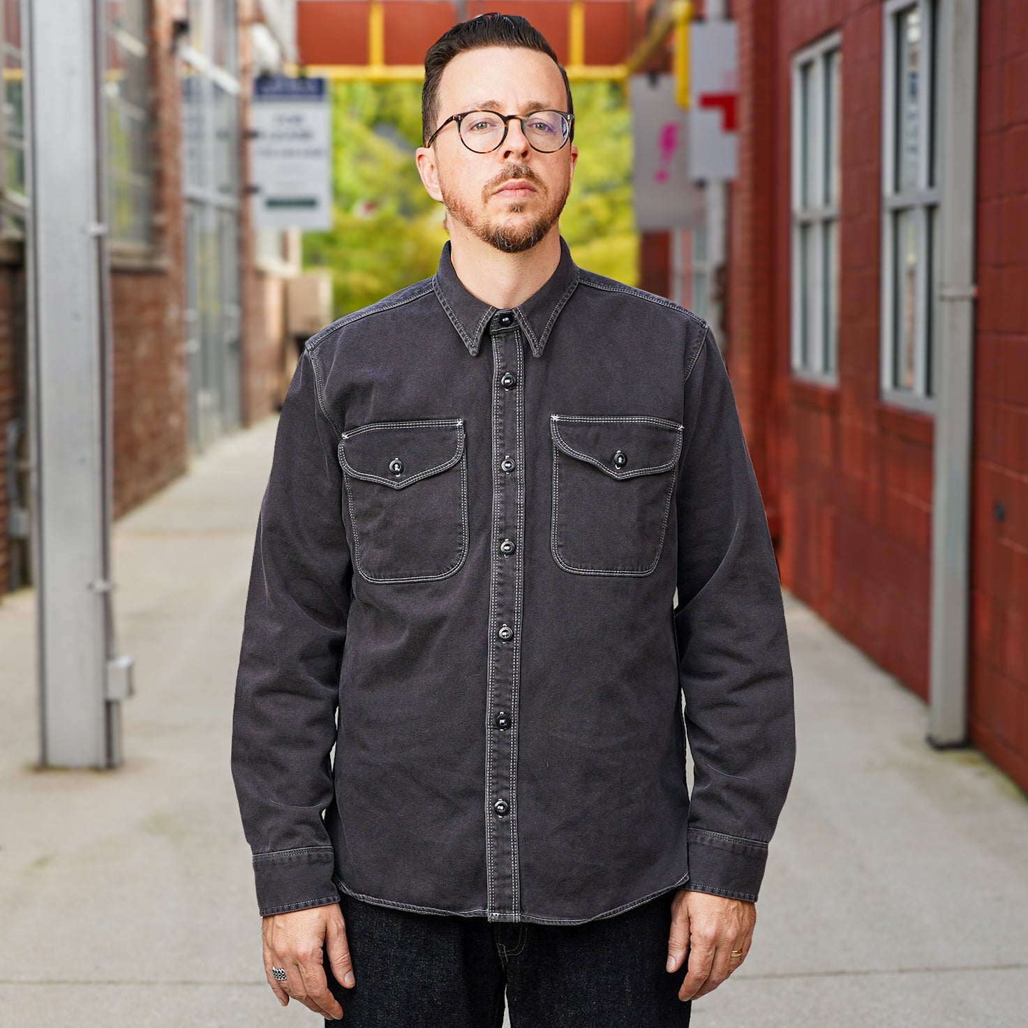 Freenote Utility Shirt - Charcoal