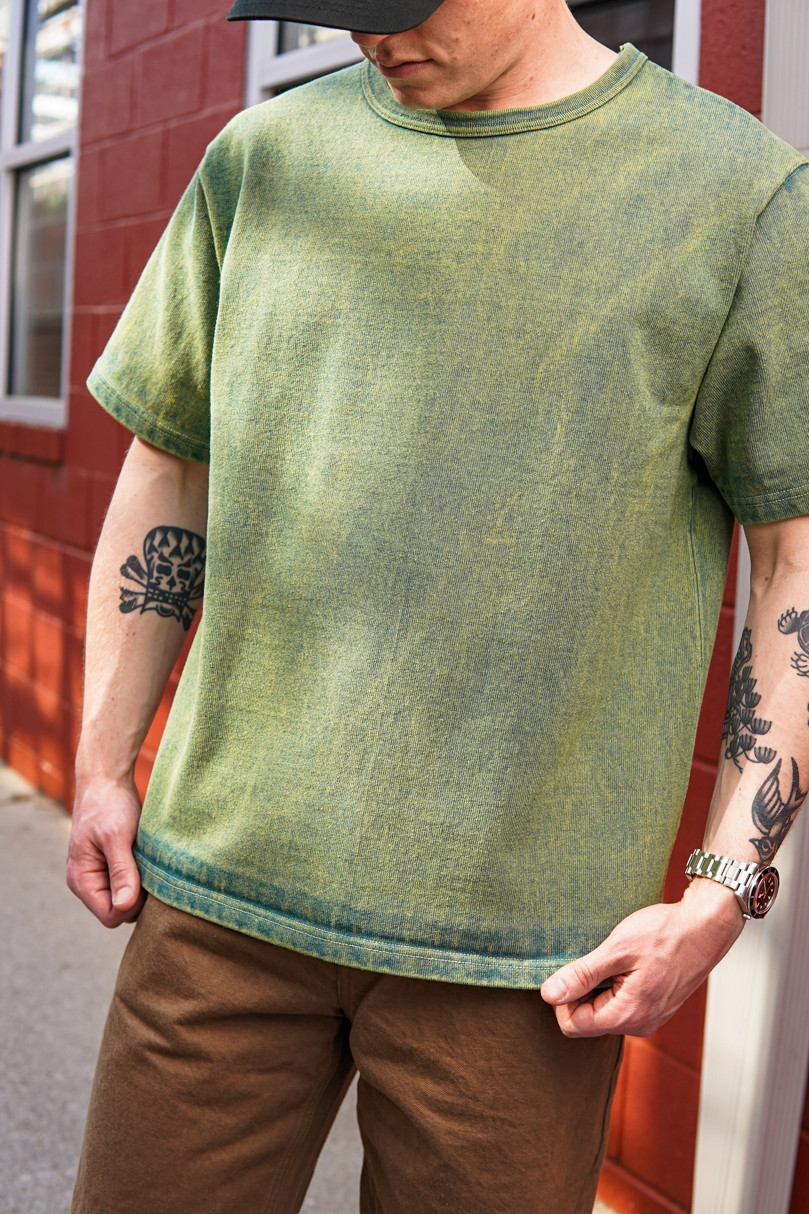 Samurai SJST-TW01 10/2 Extra Heavy S/S T-Shirt - Green