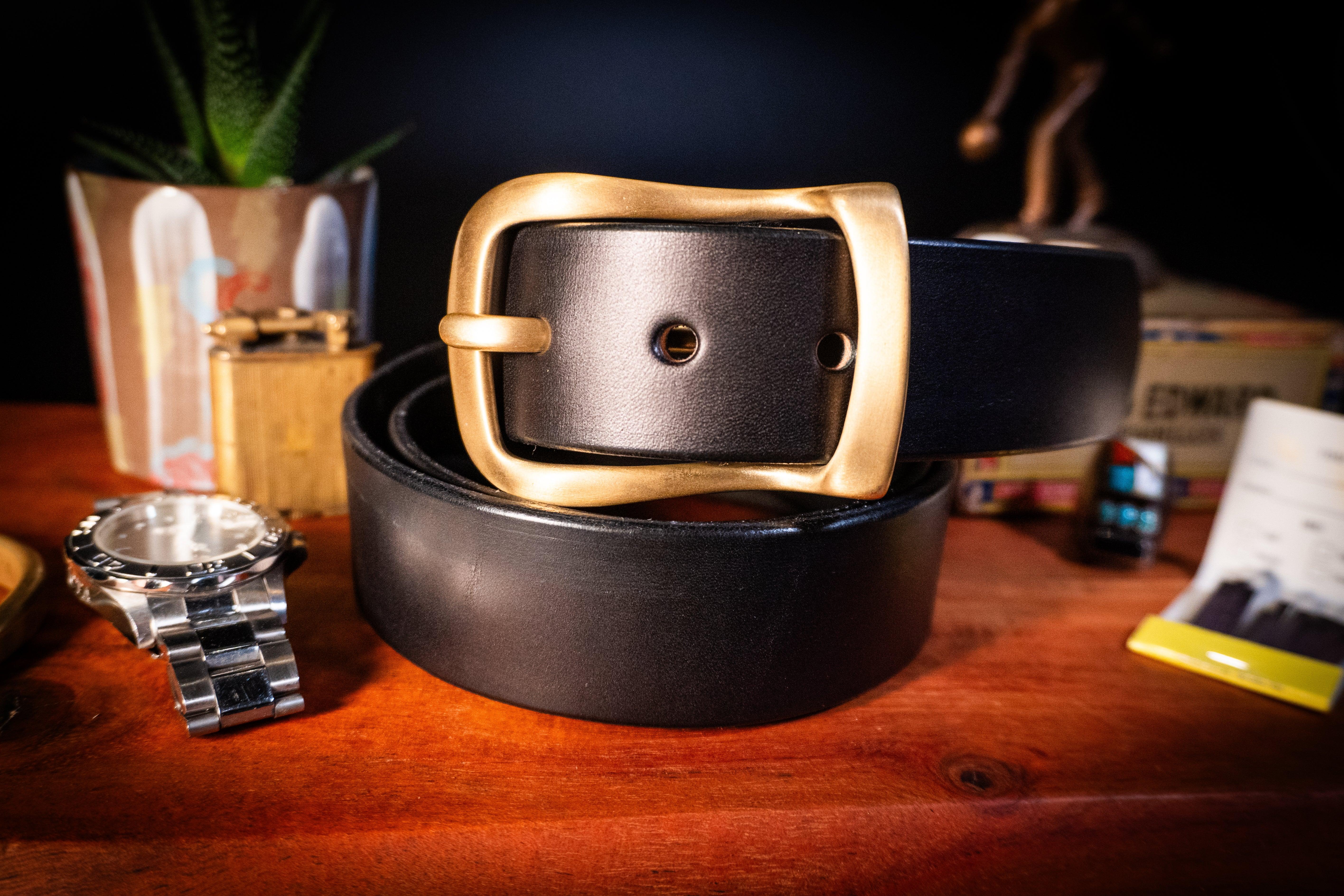 Keller Goods V2 1.5" Leather Belt - Black