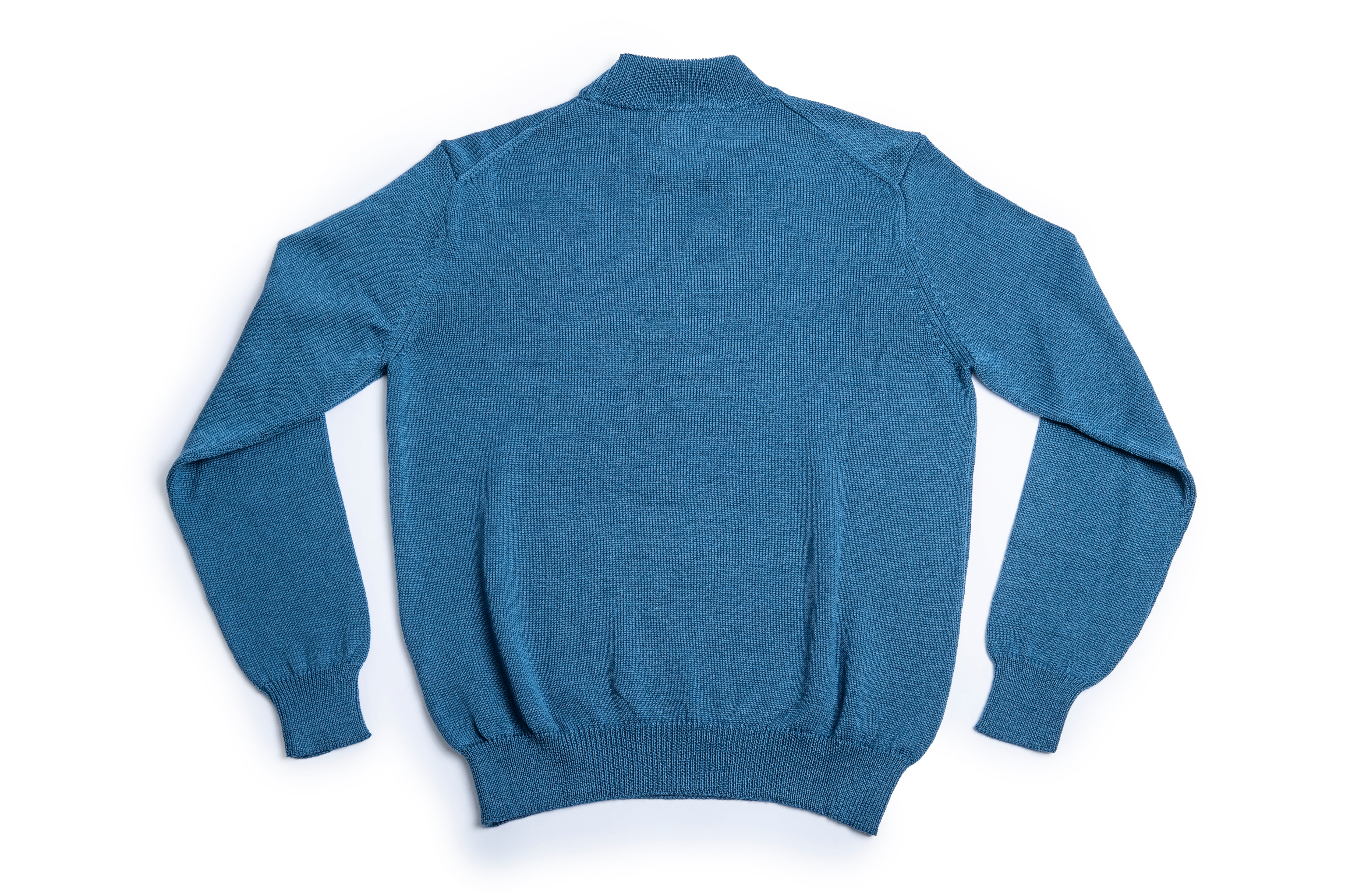 Heimat Textil Merino Deck Sweater - Trail Blue