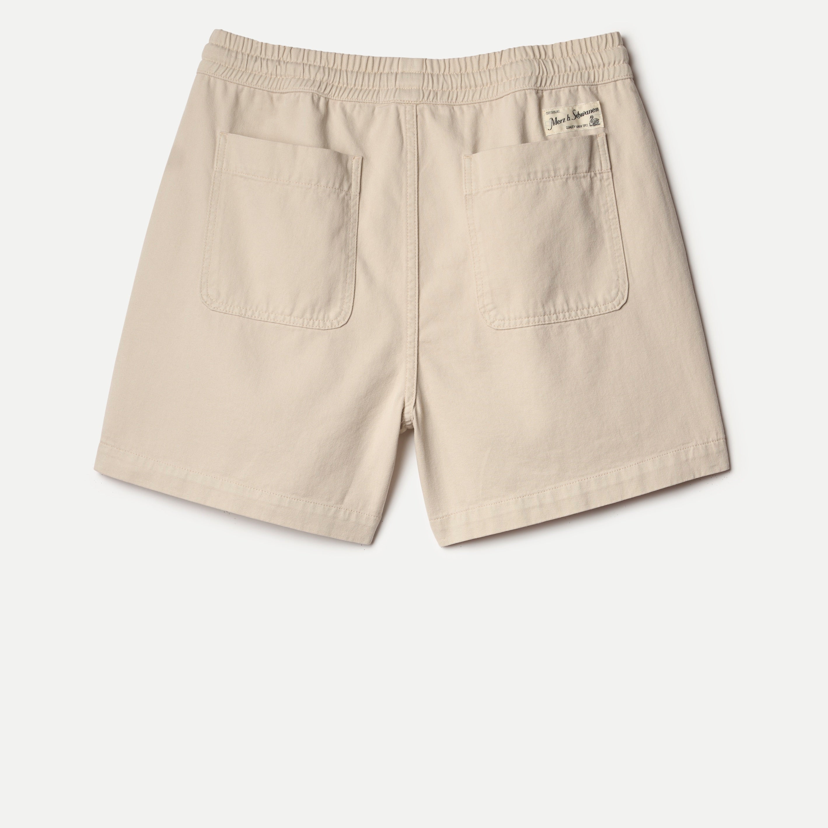 Merz b. Schwanen 5" Lightweight Cotton Twill Shorts - Chalk