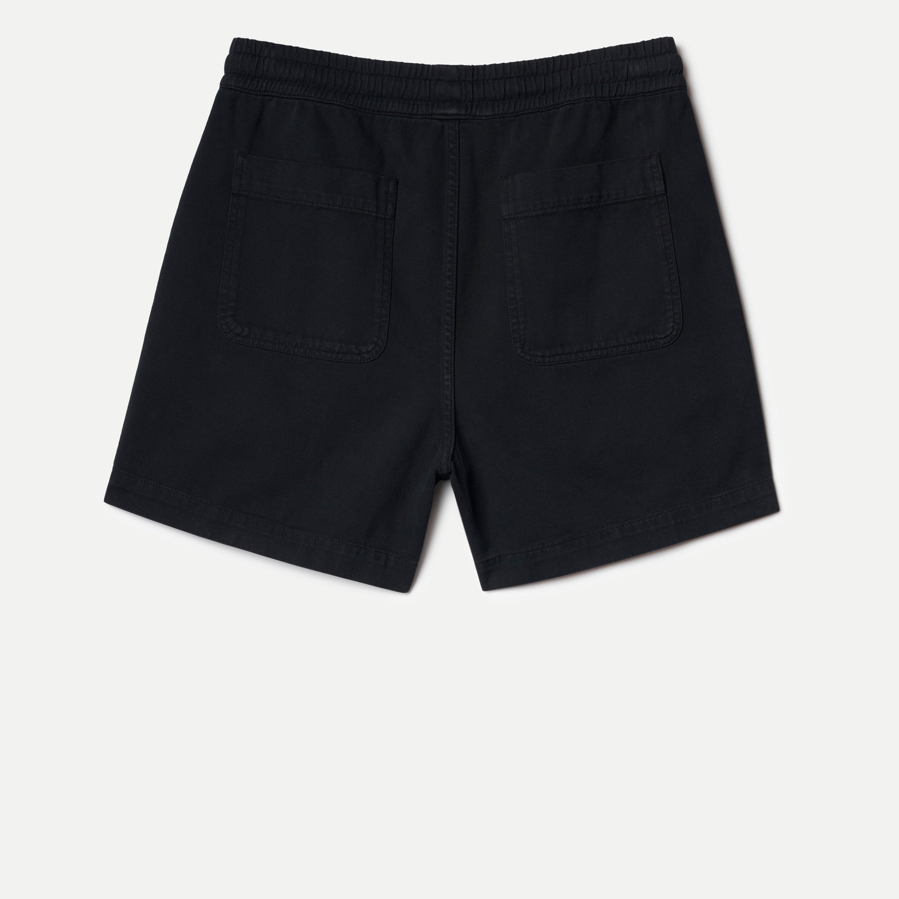 Merz b. Schwanen 5" Lightweight Cotton Twill Shorts - Deep Black