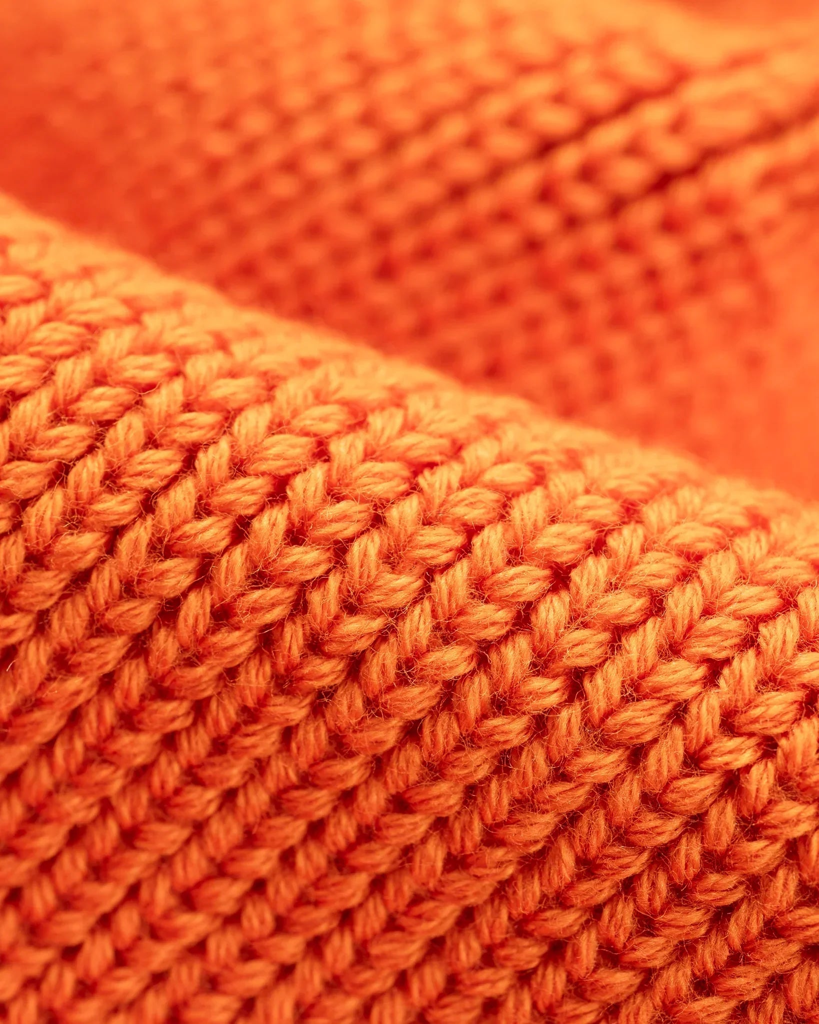 Iron Heart IHG-081-ORA 100% Cotton Ribbed Beanie- Orange