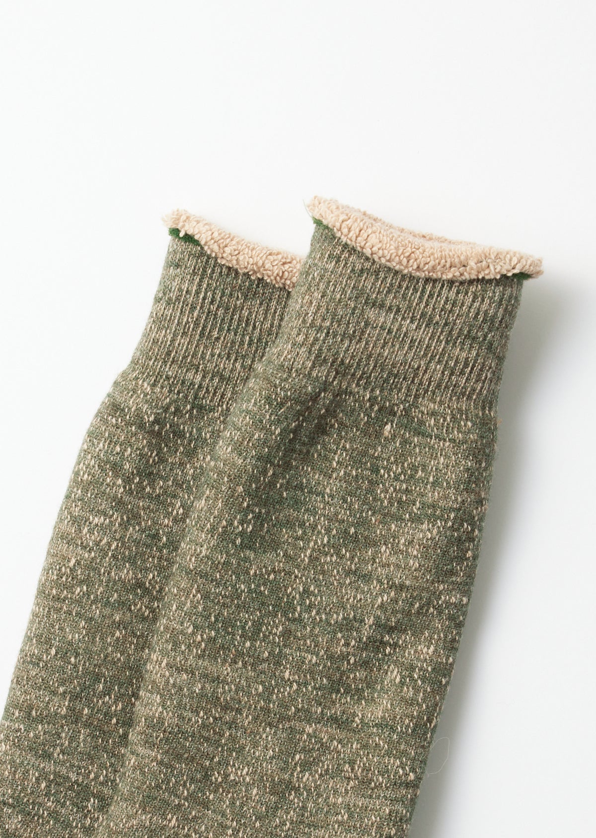 ROTOTO Double Face Merino Wool / Cotton Pile Crew Socks