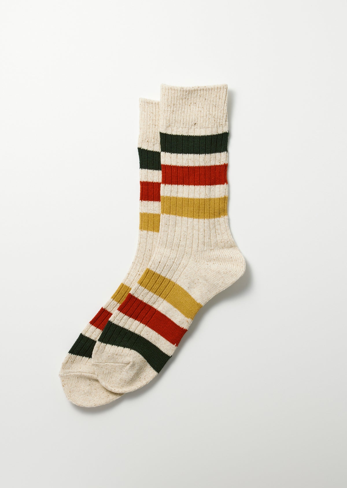 ROTOTO Park Stripe Crew Socks