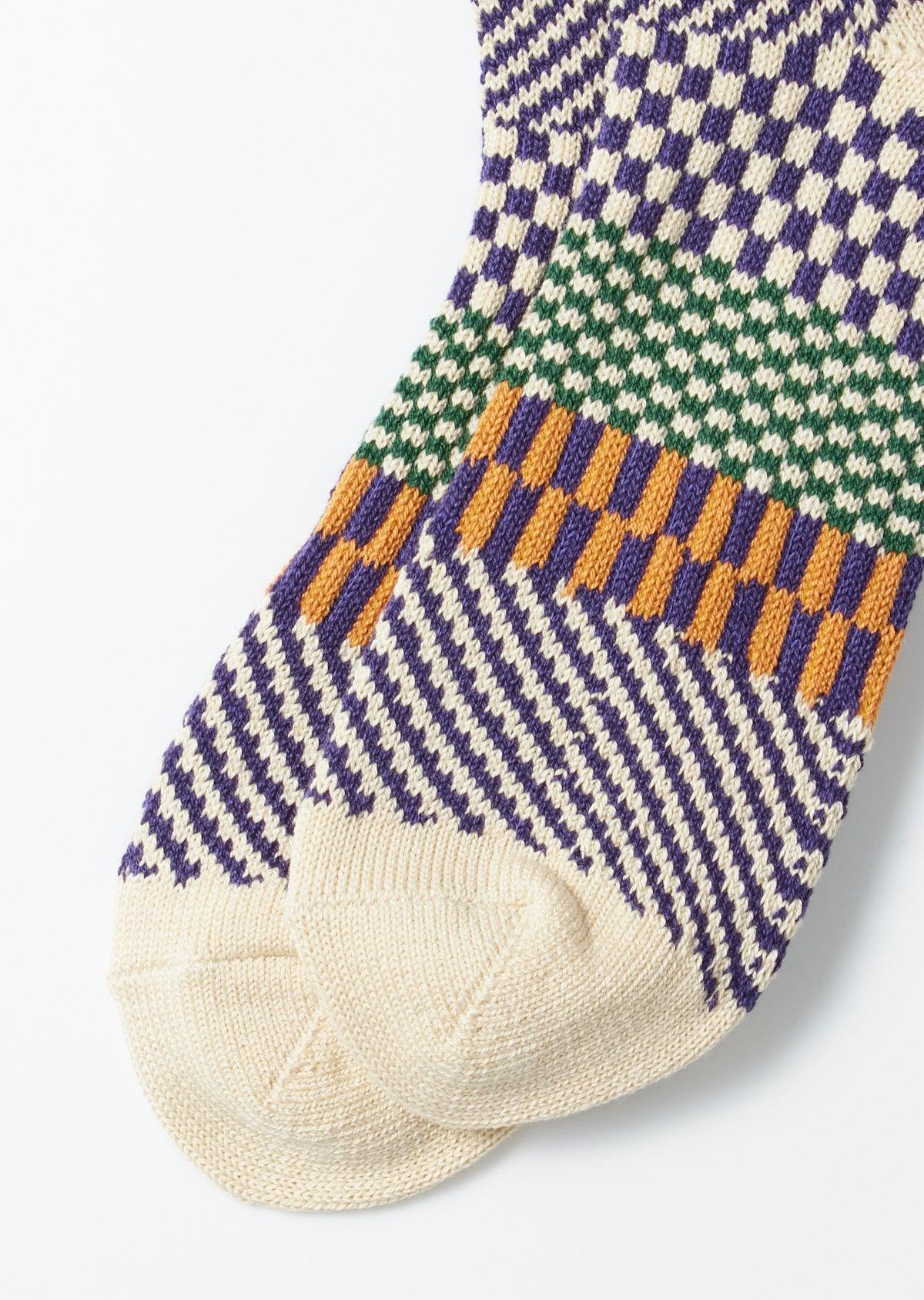 ROTOTO Check & Step Socks