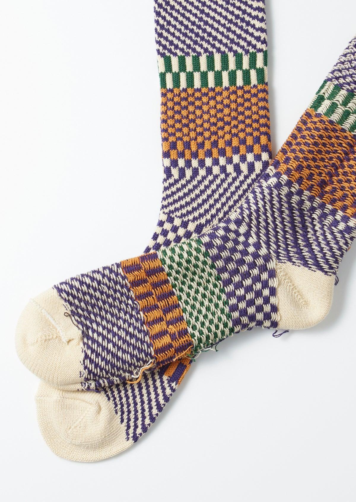 ROTOTO Check & Step Socks