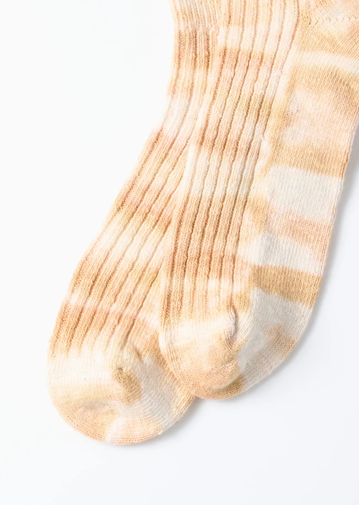ROTOTO Tie-Dye Ribbed Crew Sock