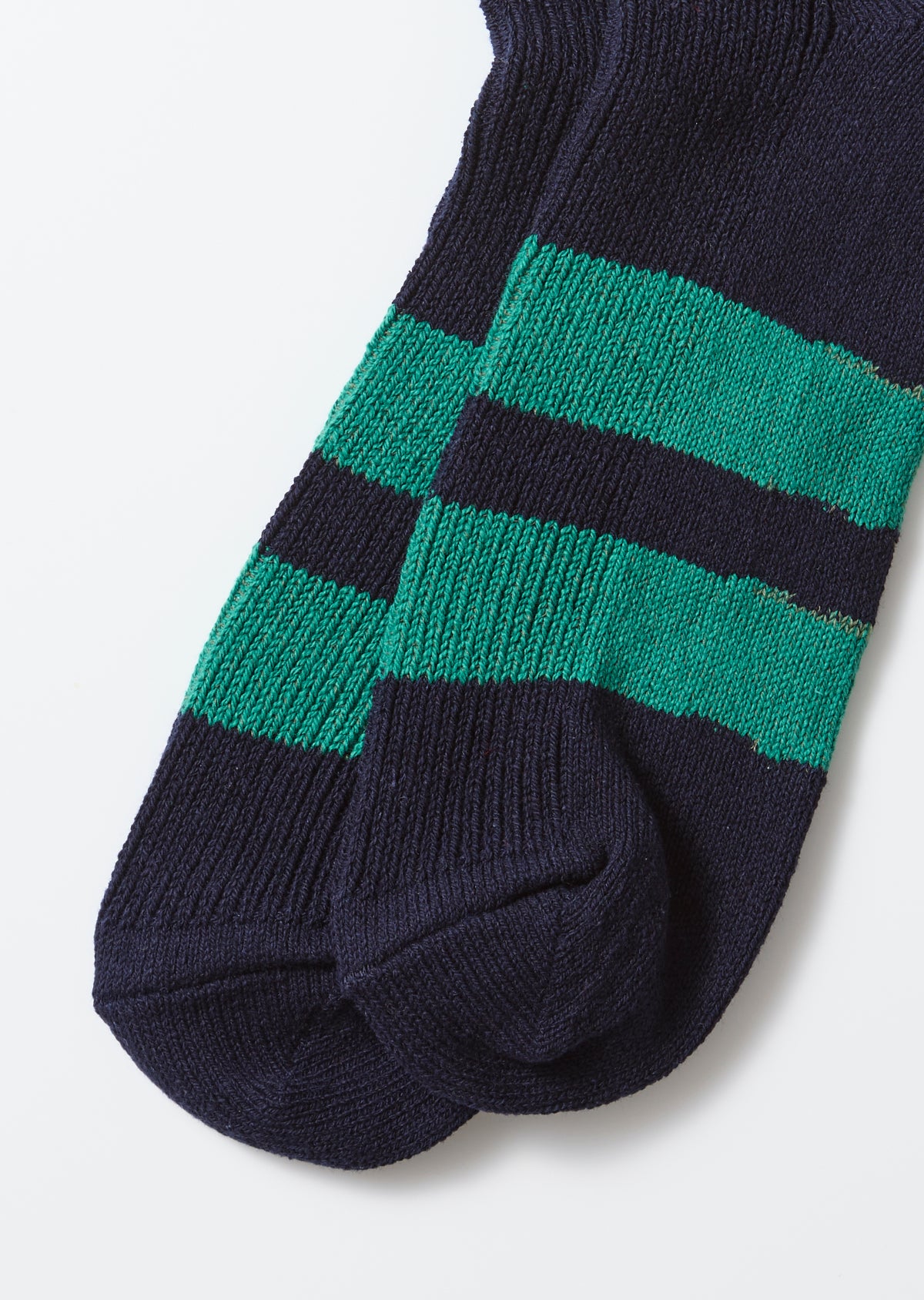 ROTOTO Recycled Cotton Striped Crew Socks