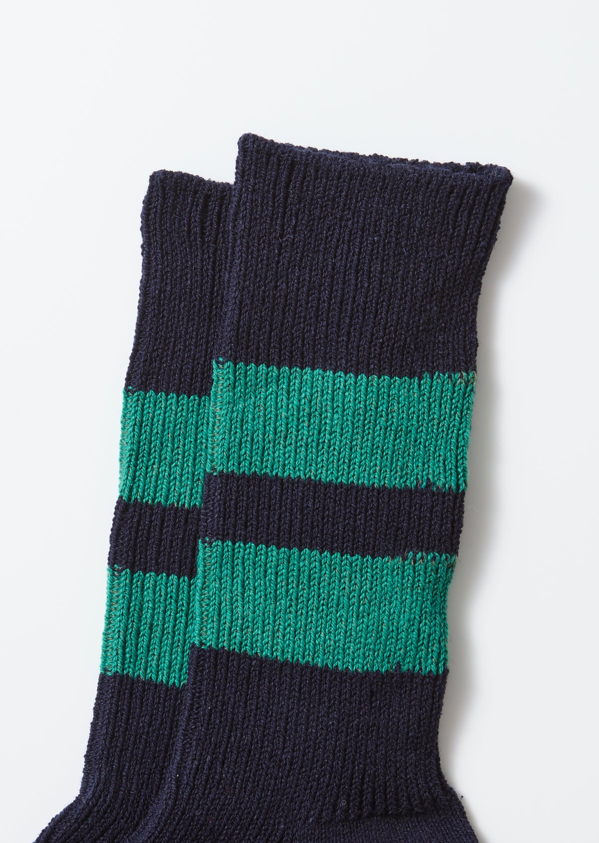 ROTOTO Recycled Cotton Striped Crew Socks