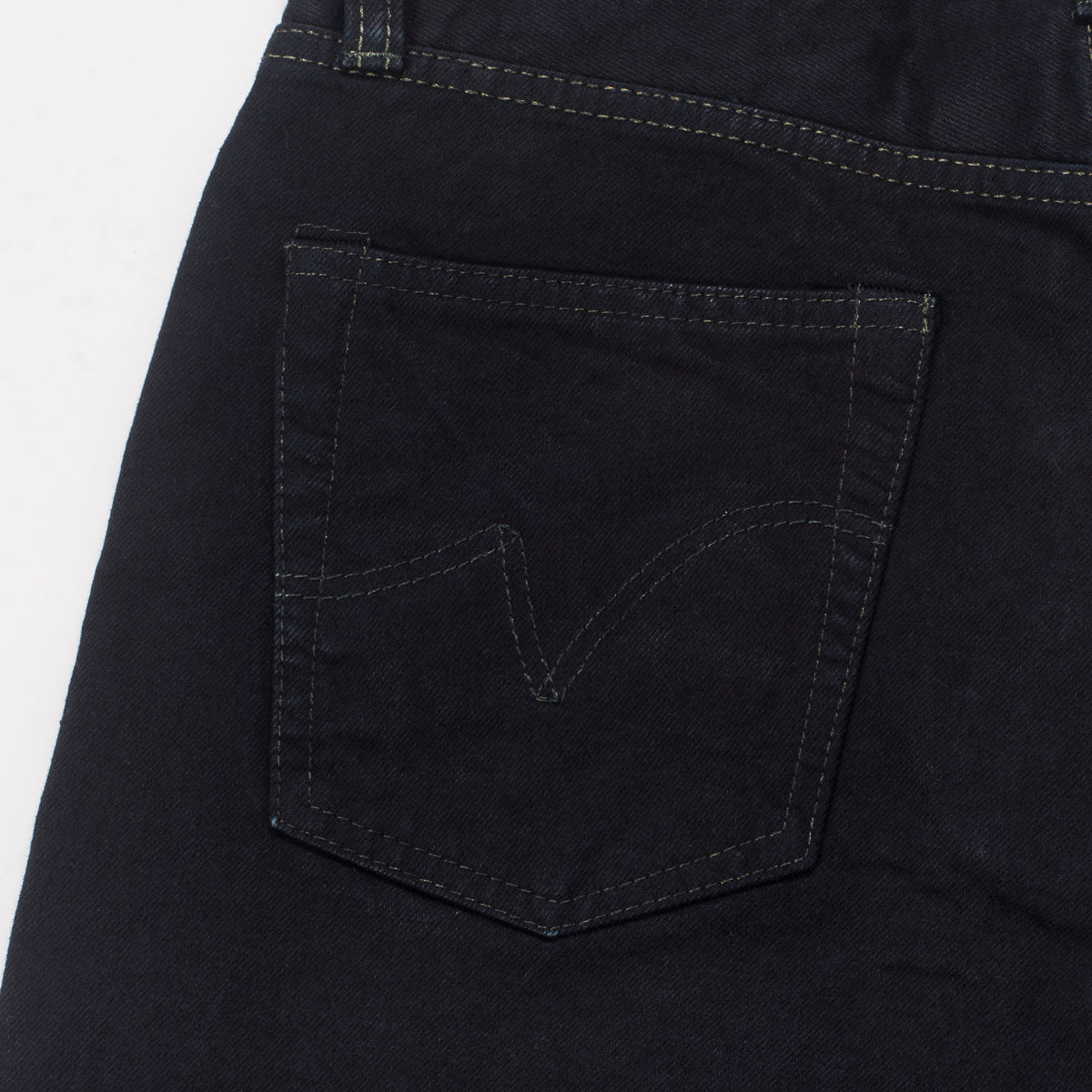Iron Heart IH-634S-142od 14oz Selvedge Denim Straight Cut Jeans - Indigo Overdyed Black