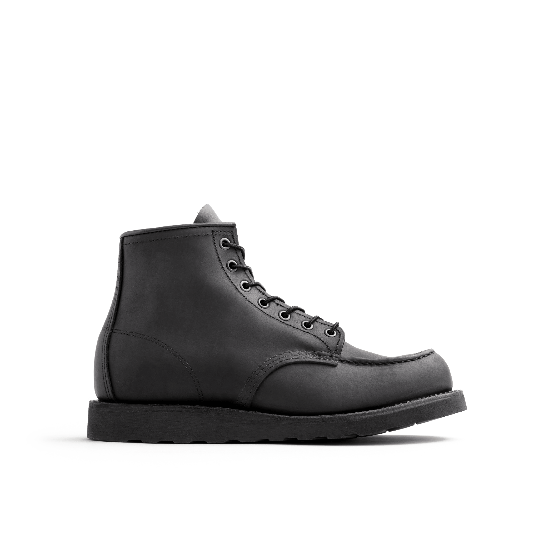 Red Wing 8074 - 6in Classic Moc Toe - Black Harness Leather