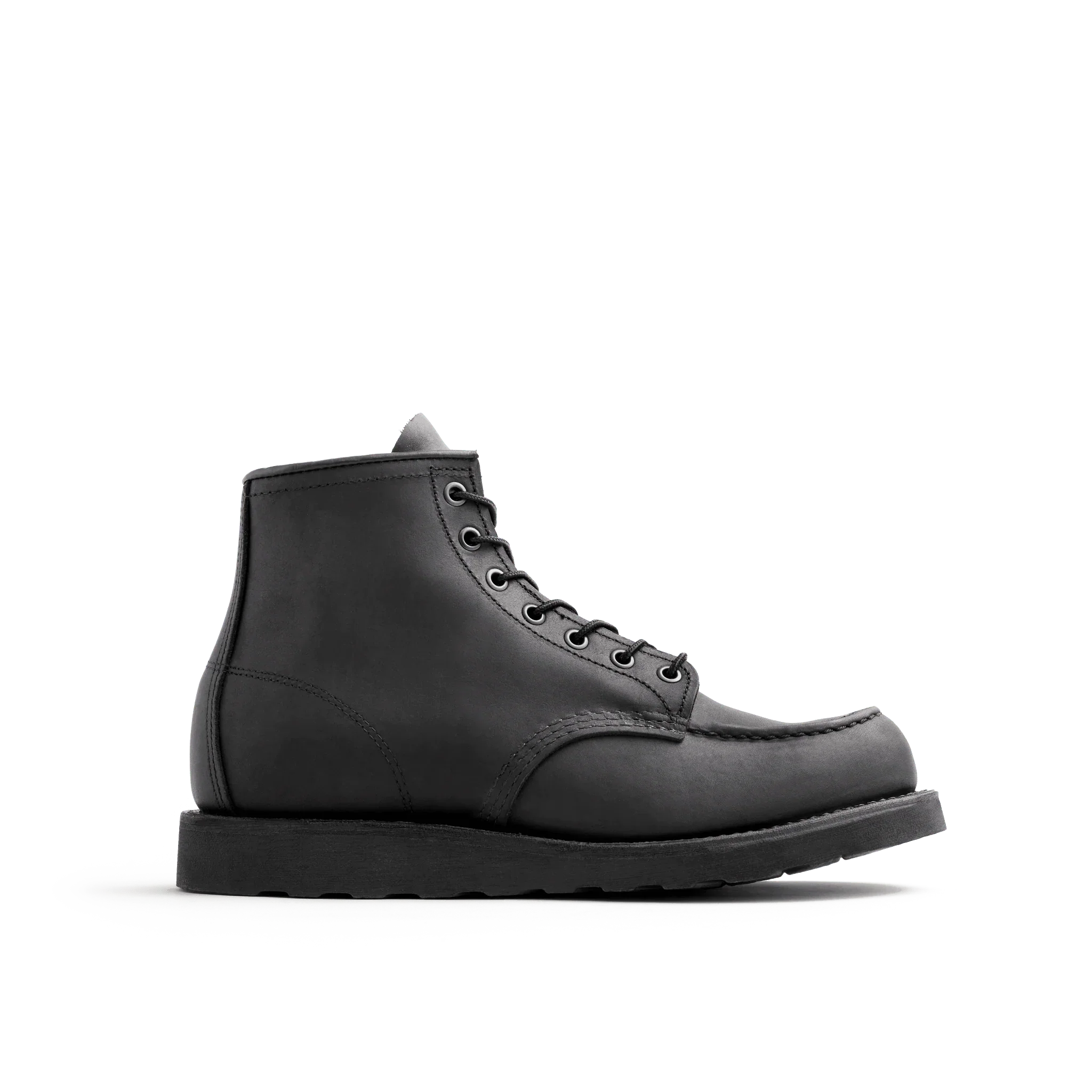 Red Wing 8074 - 6in Classic Moc Toe - Black Harness Leather