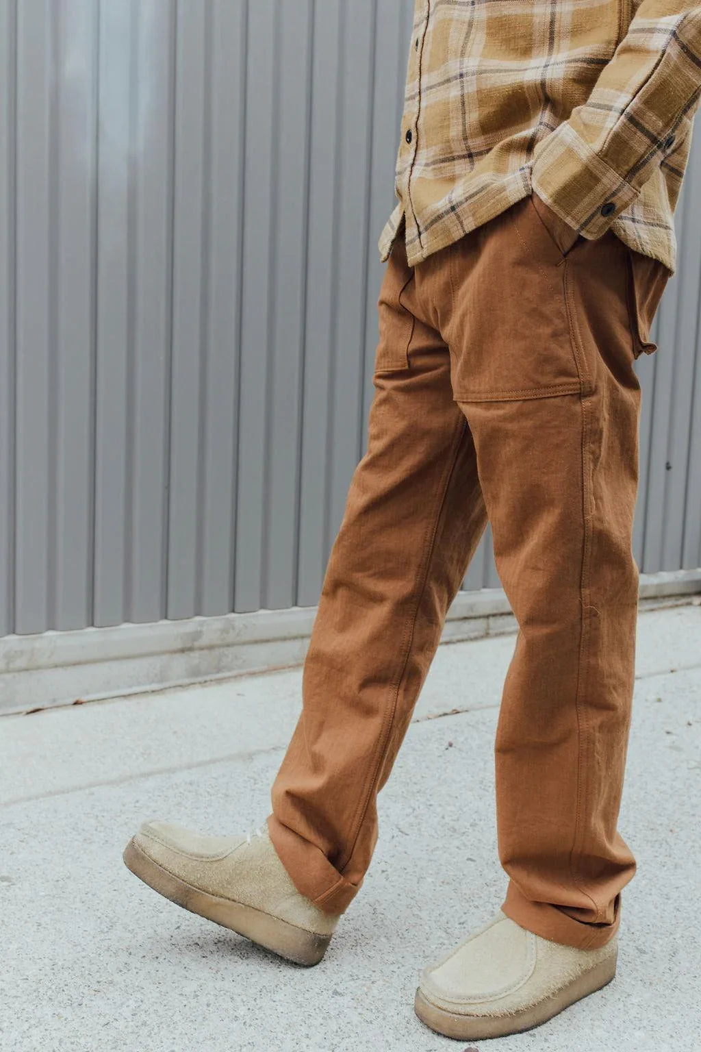3sixteen HBT Fatigue Pant - Rust Herringbone