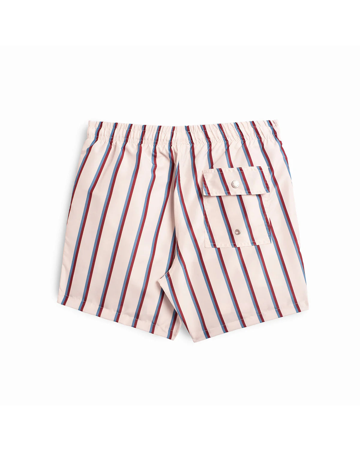 Bather Swim Trunk - Red & Blue Fine Stripe