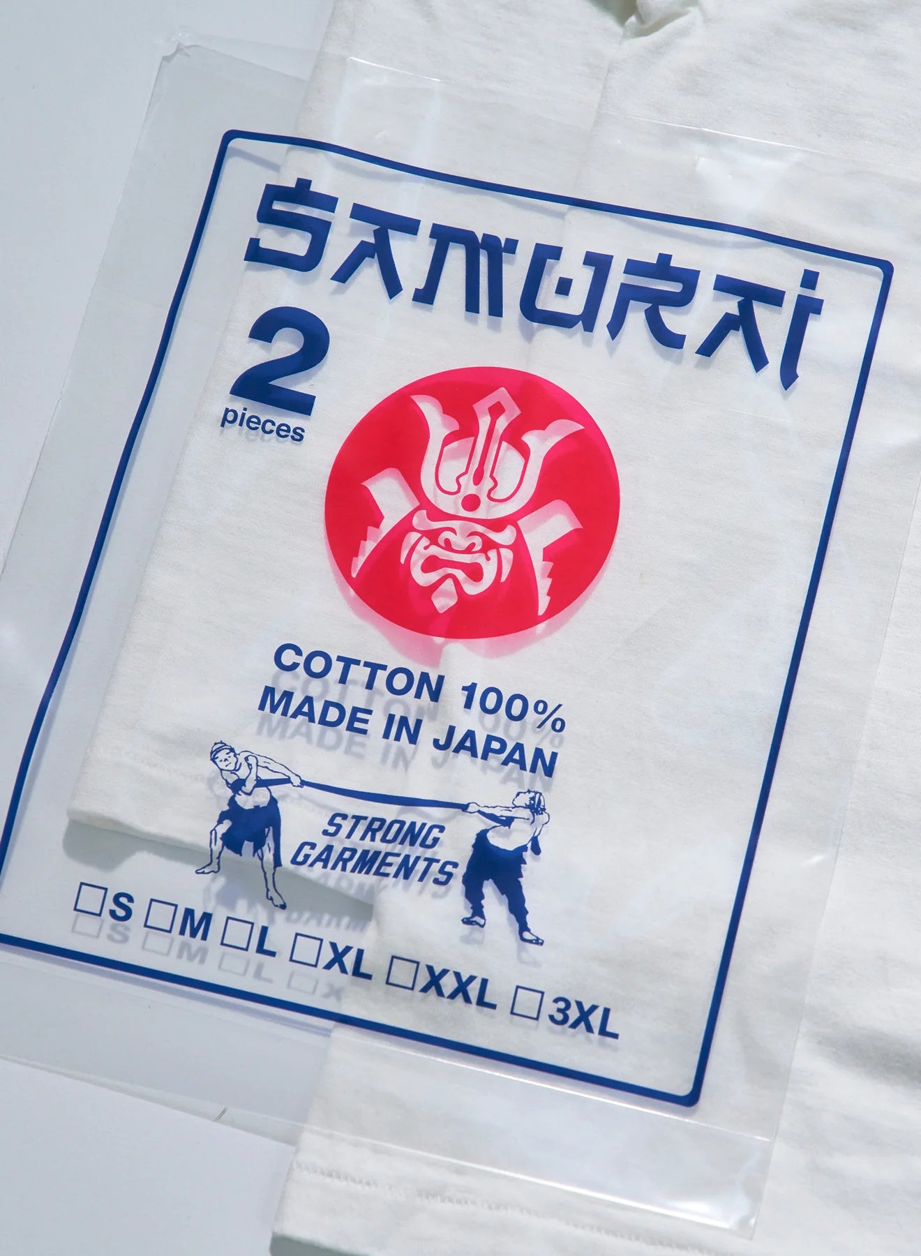 Samurai SJ2PST-CREW Medium Weight 2pk Tees - White