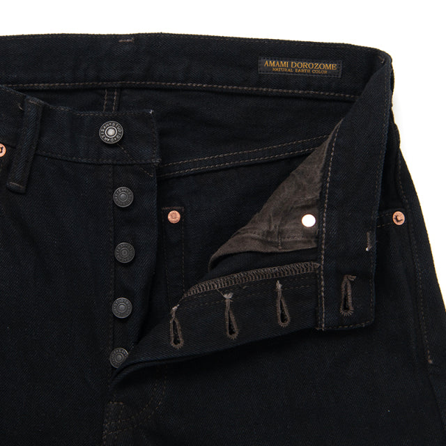 Studio D'Artisan SP-120 45th Anniversary 18oz Amami Mud-dyed Indigo Straight Fit - One Washed