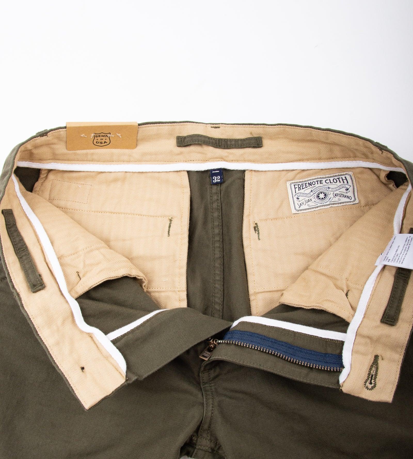 Freenote Cloth Workers Chino- Olive