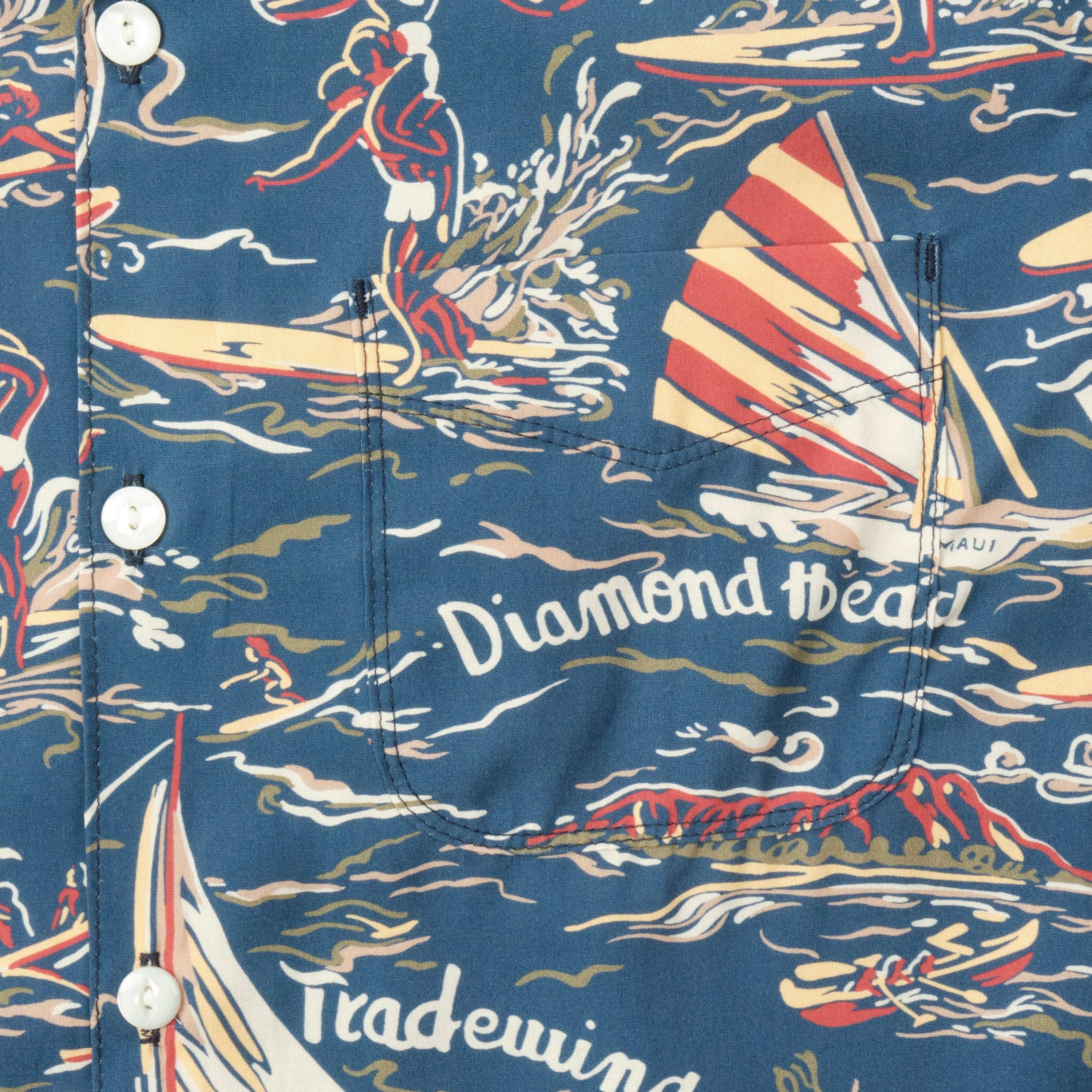 Freenote Cloth Hawaiian 40's Shirt - Blue