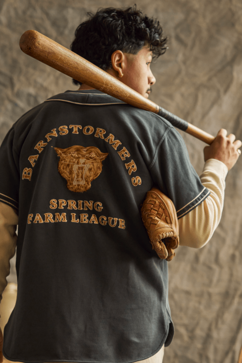Wythe Barnstormers Baseball Jersey - Faded Black