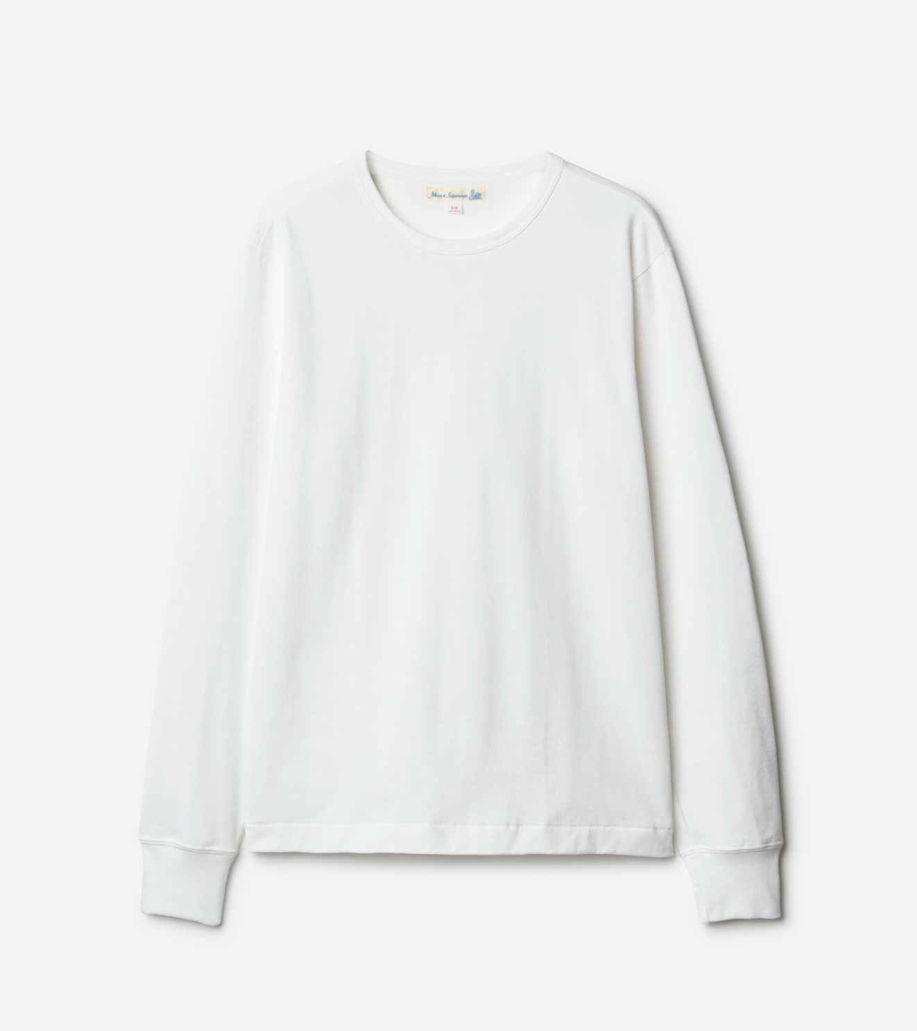 Merz B. Schwanen 2M15LS Machine Refined Long Sleeve T-Shirt - White