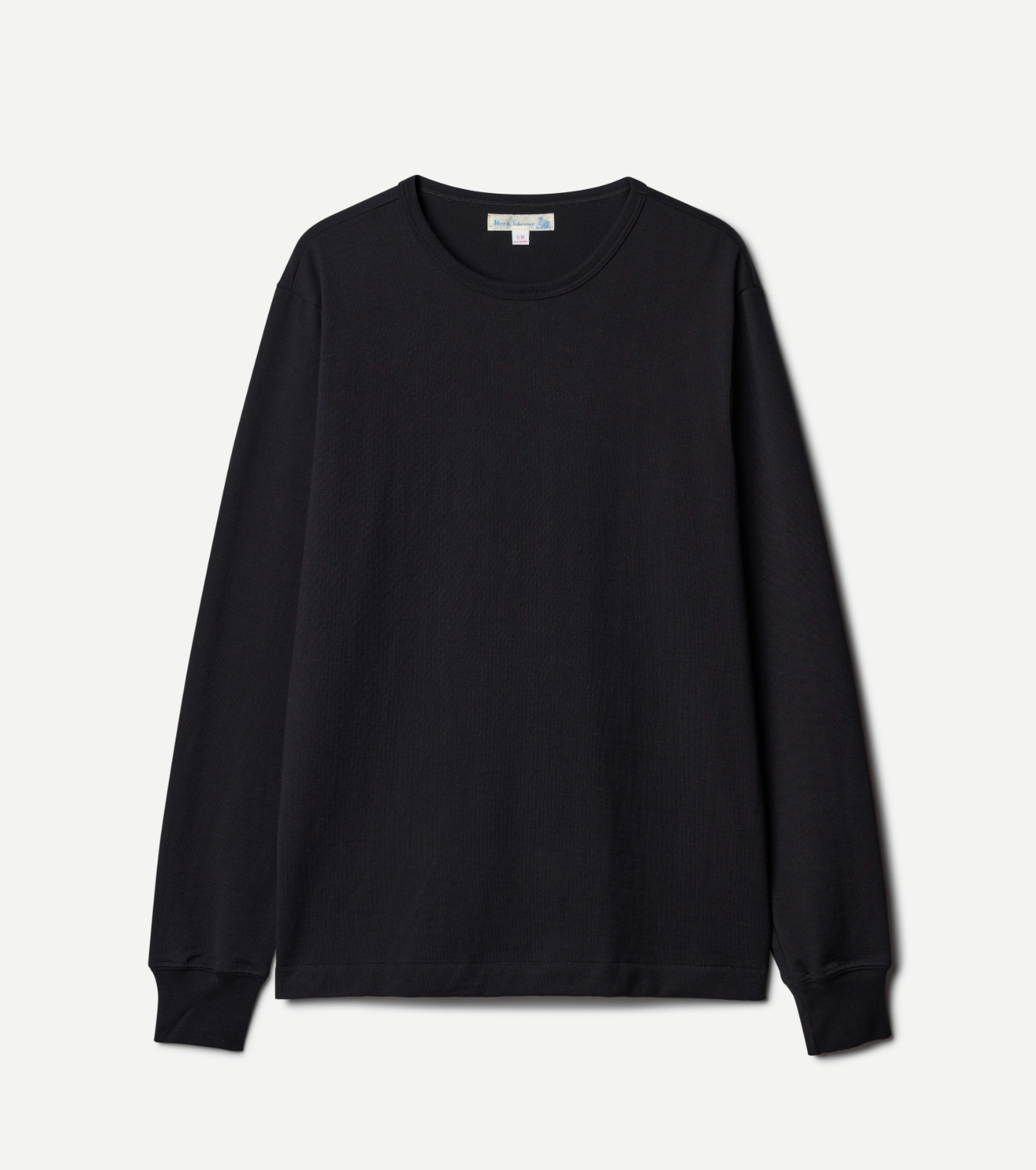 Merz B. Schwanen 2M15LS Machine Refined Long Sleeve T-Shirt - Black