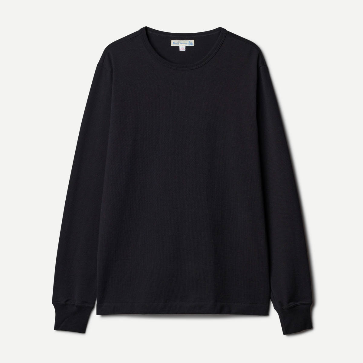 Merz B. Schwanen 2M15LS Machine Refined Long Sleeve T-Shirt - Black