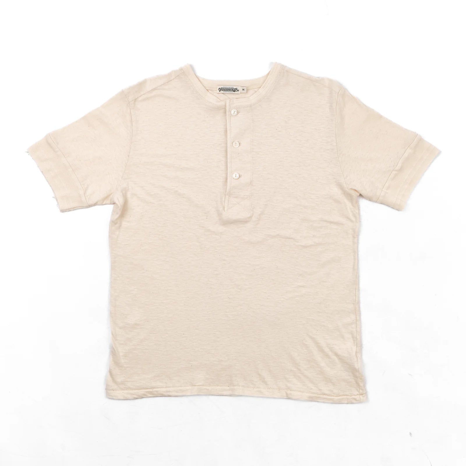 Freenote Cloth Fairmont Loopwheel Henley - Natural