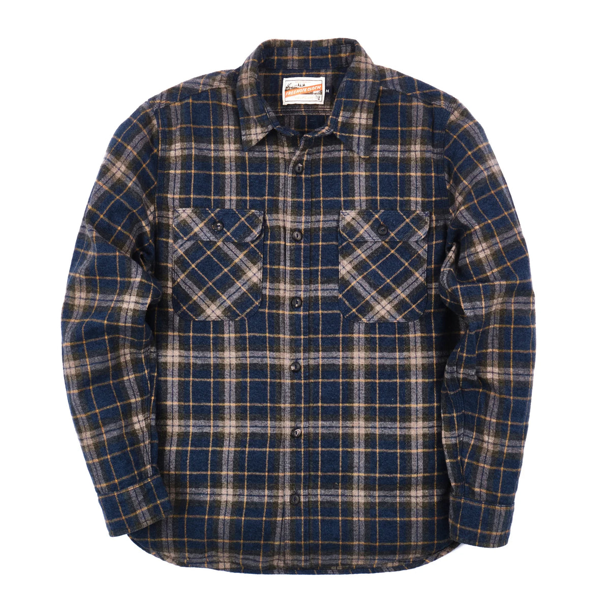 Freenote Cloth Jepson Flannel Shirt - River Blue Plaid