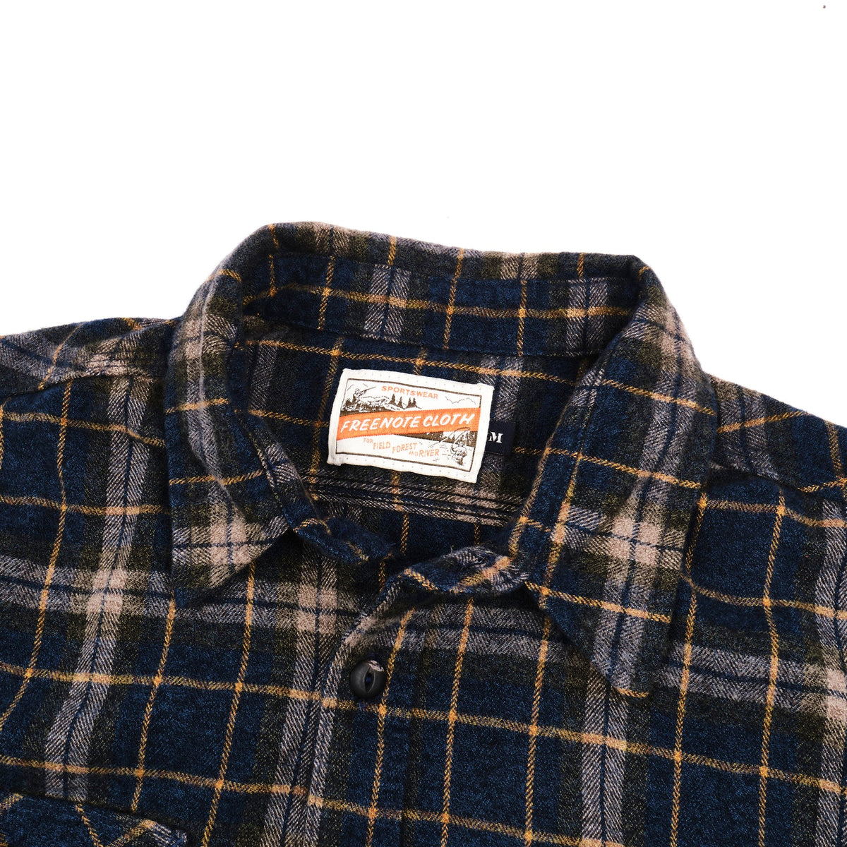 Freenote Cloth Jepson Flannel Shirt - River Blue Plaid