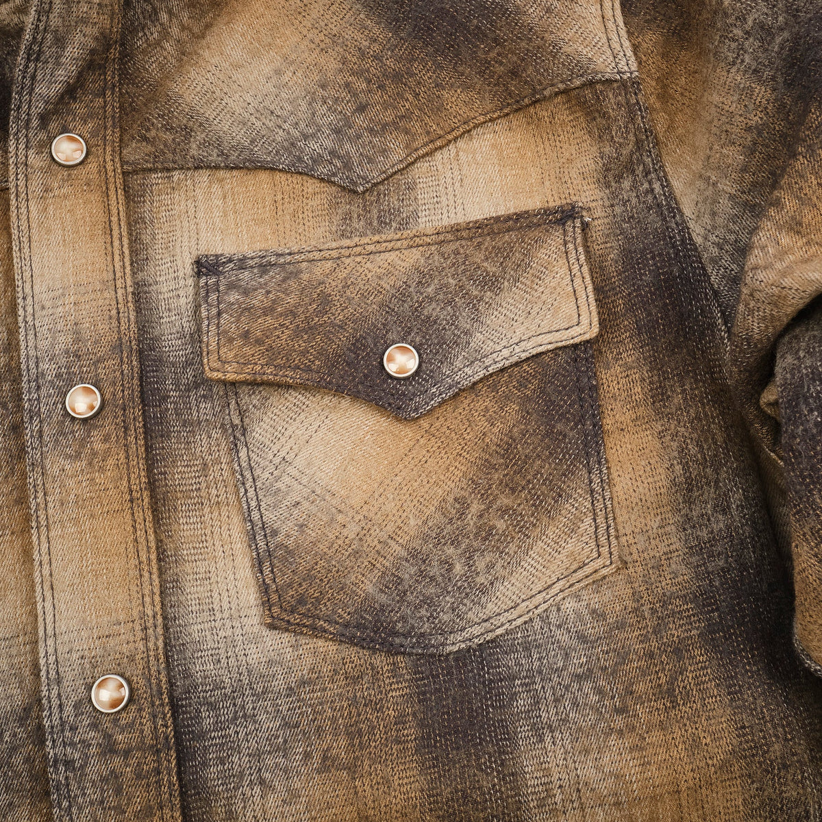 Freenote Cloth Western Scout - Brown Shadow Plaid