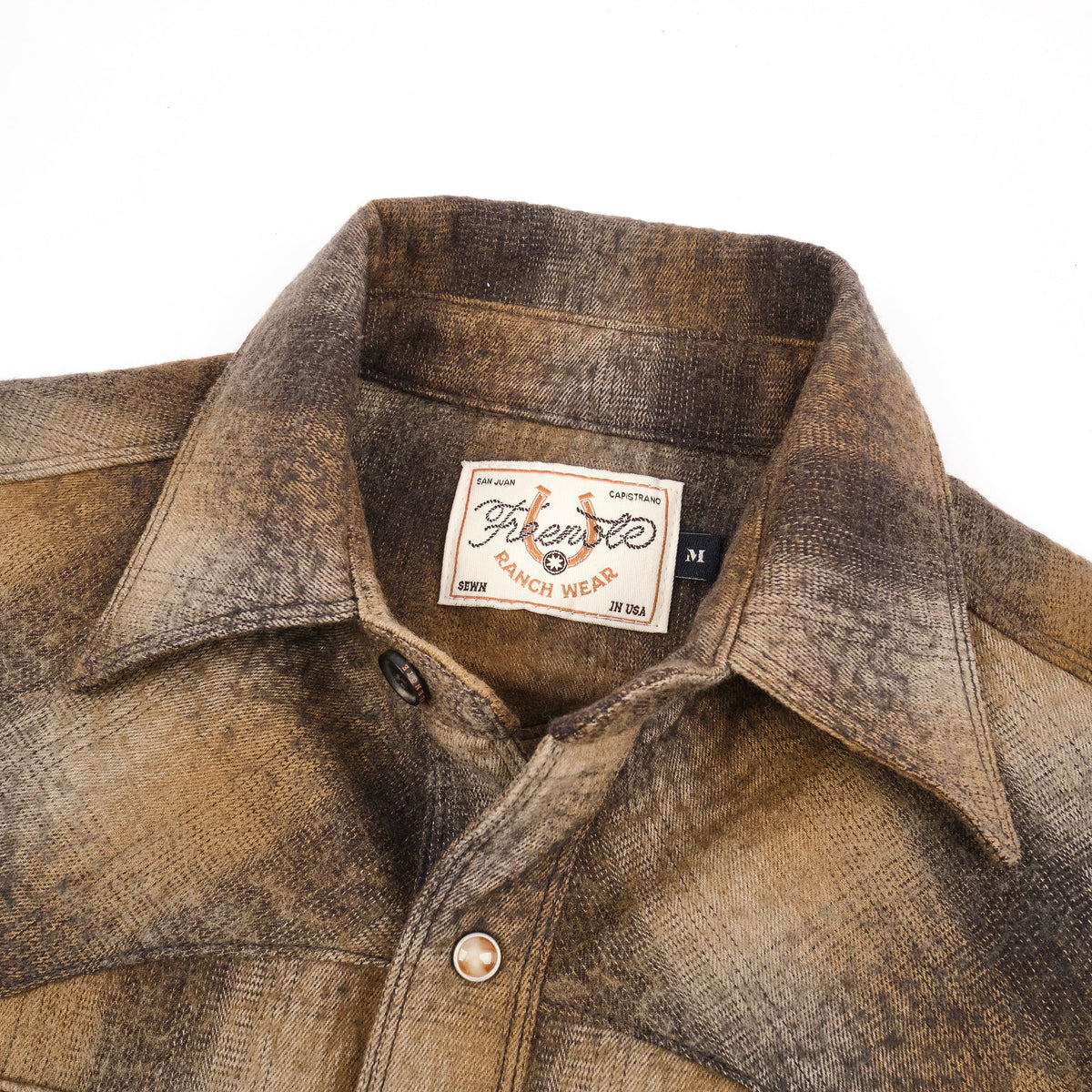 Freenote Cloth Western Scout - Brown Shadow Plaid