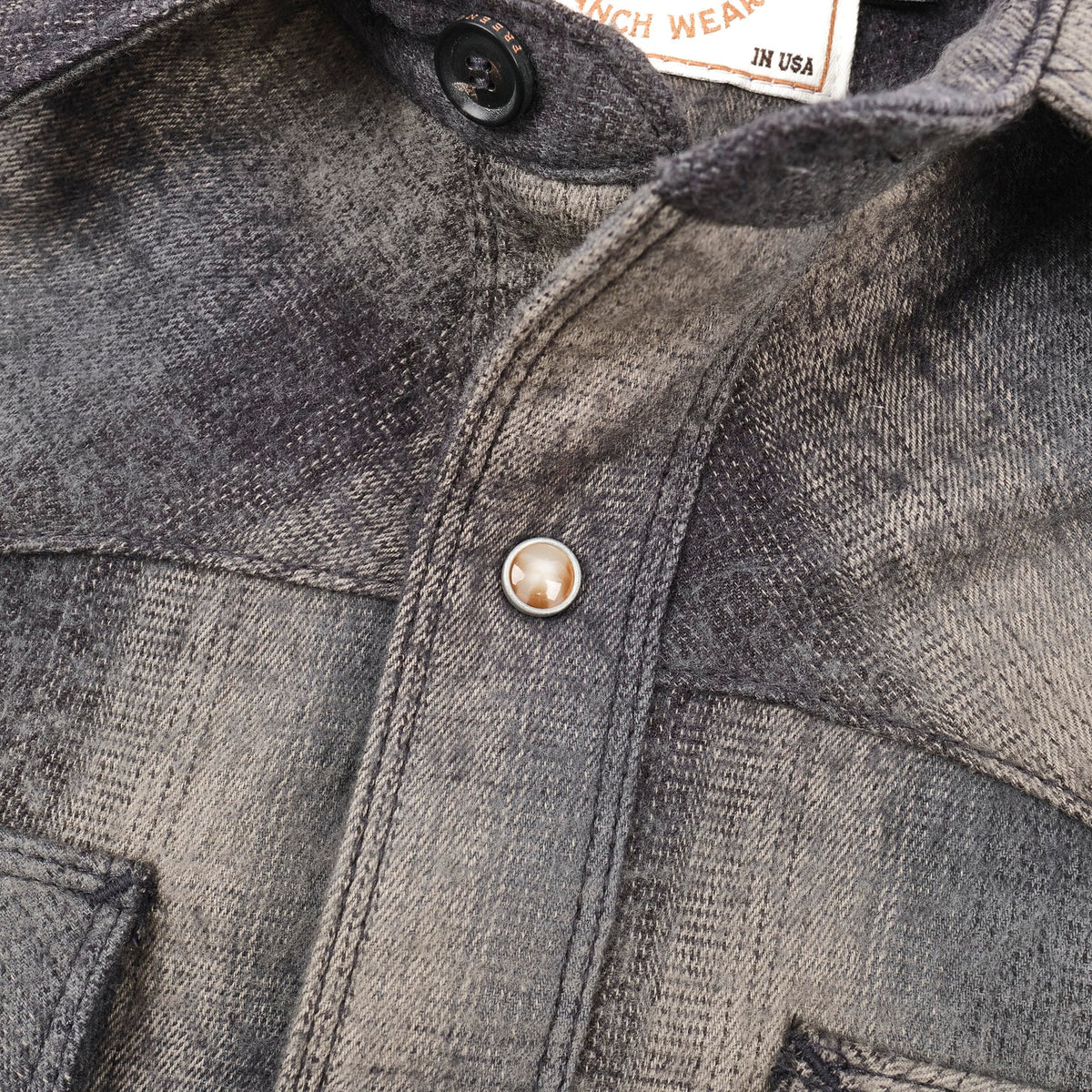 Freenote Cloth Western Scout - Charcoal Shadow Plaid