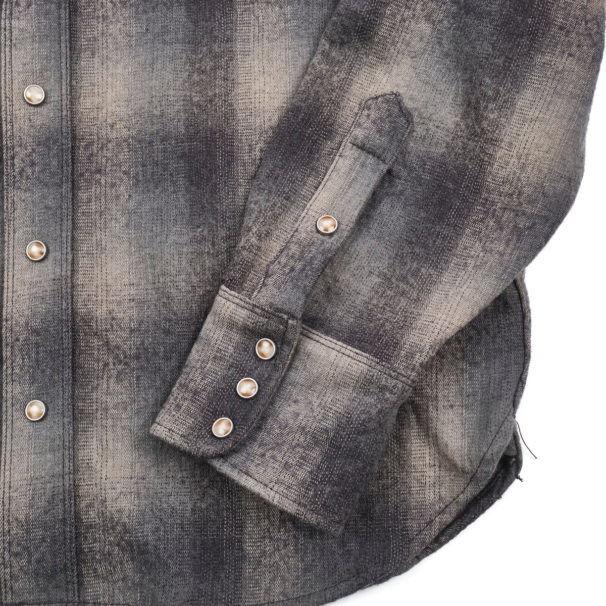 Freenote Cloth Western Scout - Charcoal Shadow Plaid