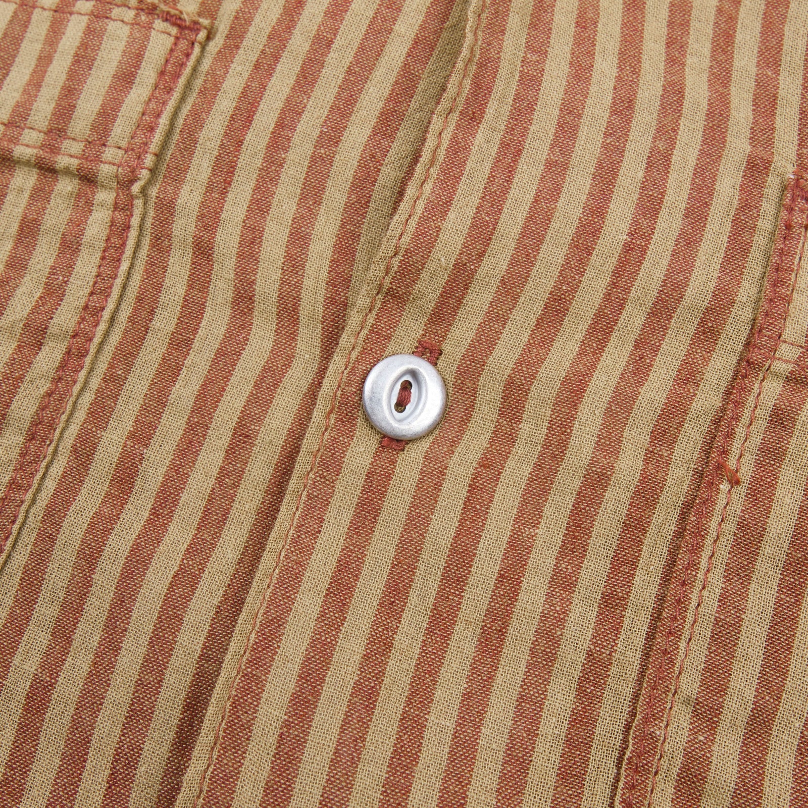 Freenote Cloth Dayton Shirt - Terracotta Stripe