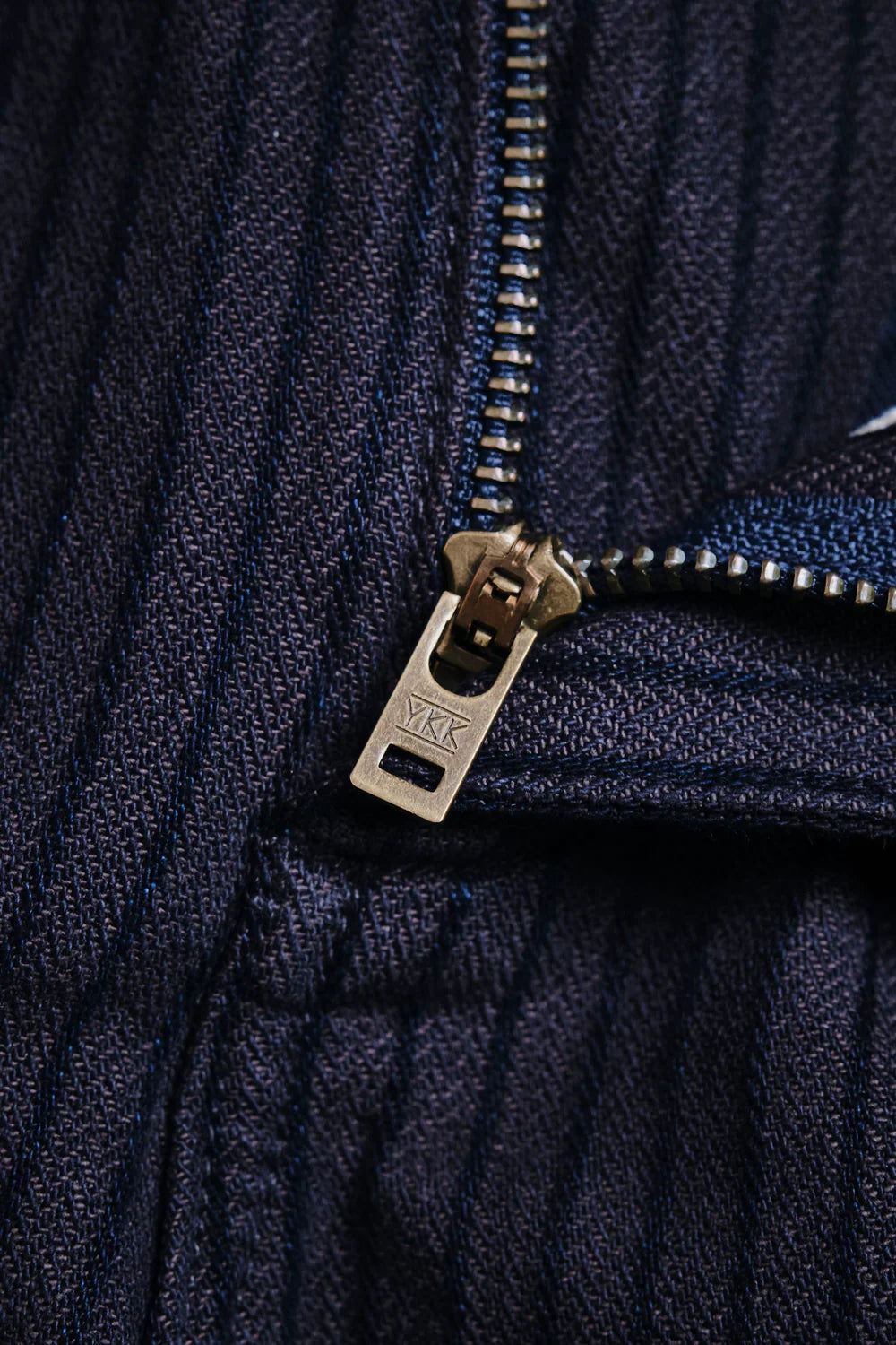 Freenote Cloth Deck Pant Straight Fit - Indigo Herringbone Dobby