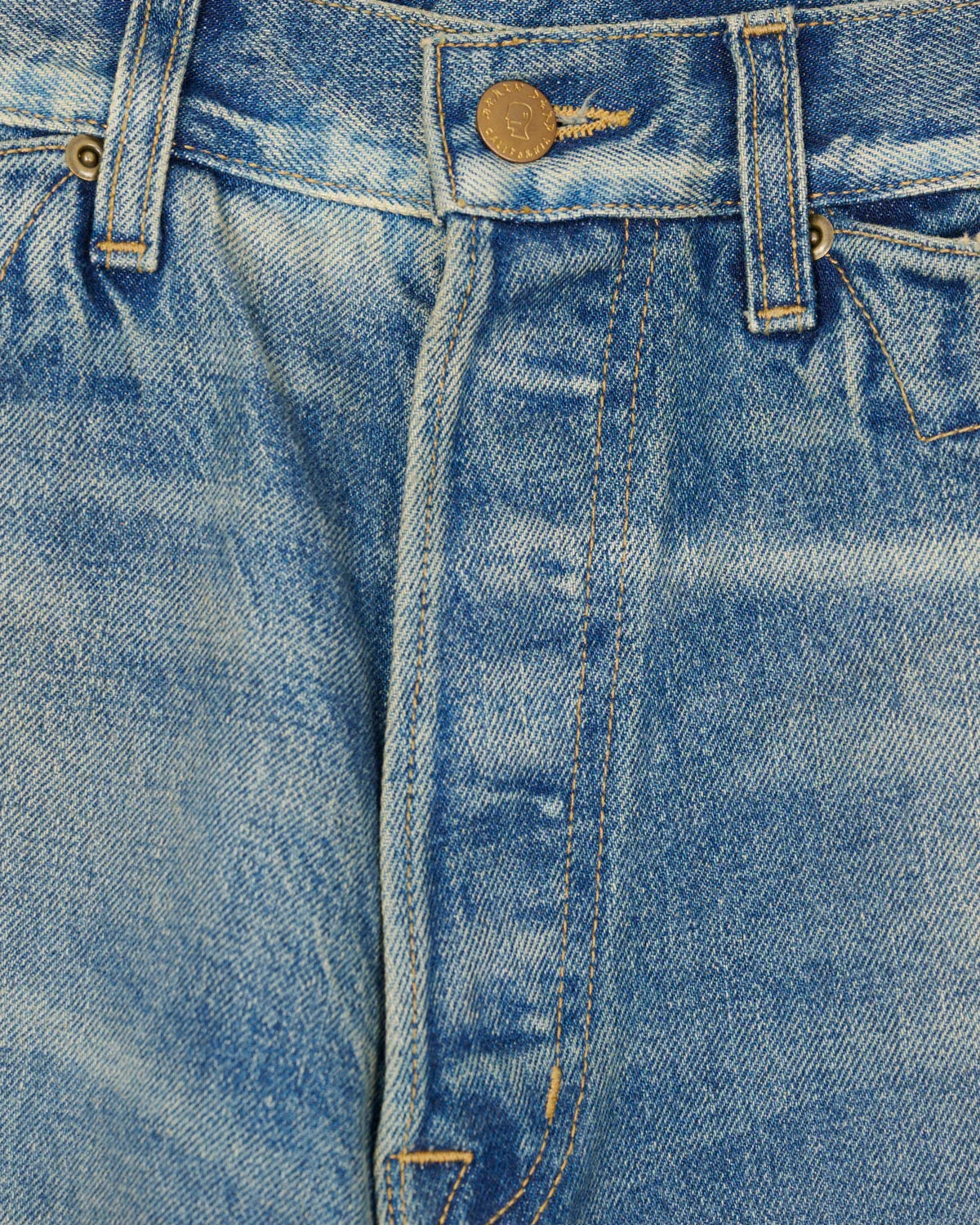 Brain Dead Type 00 15oz Selvedge Denim Pant - Washed Indigo