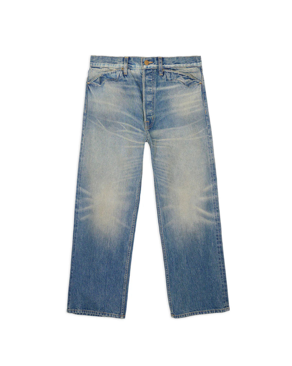 Brain Dead Type 00 15oz Selvedge Denim Pant - Washed Indigo
