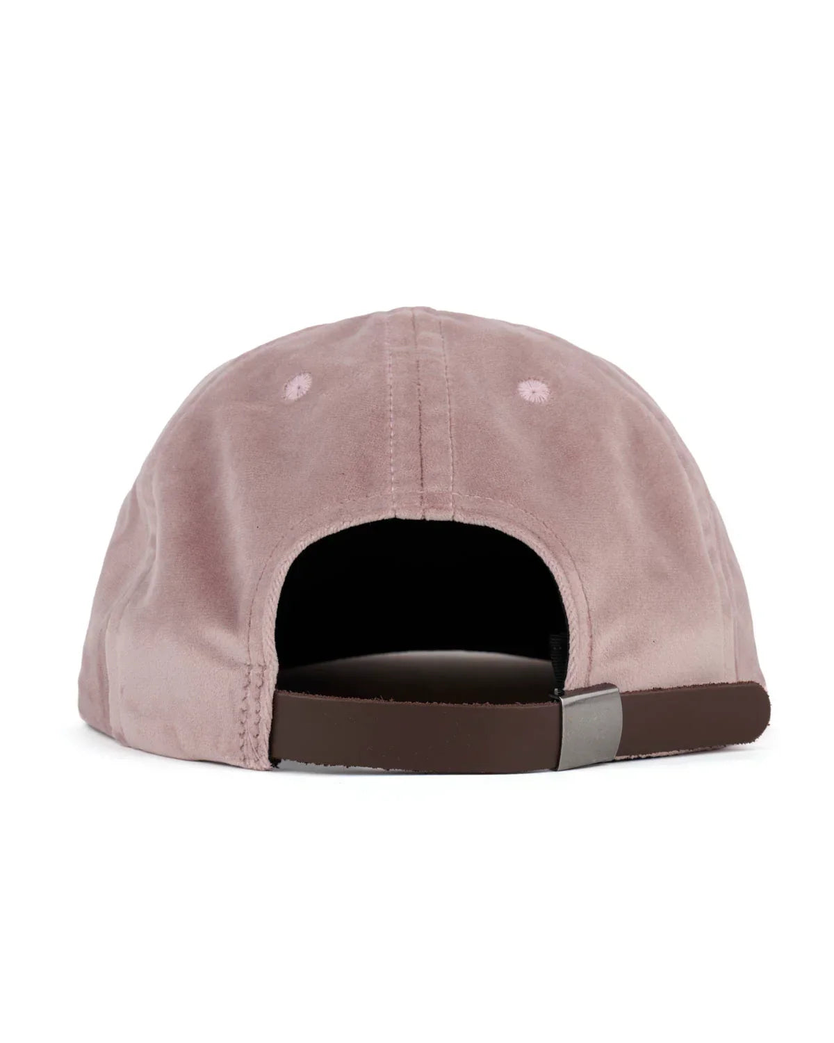 Brain Dead Velveteen Curved Front 6 Panel Hat - Pink
