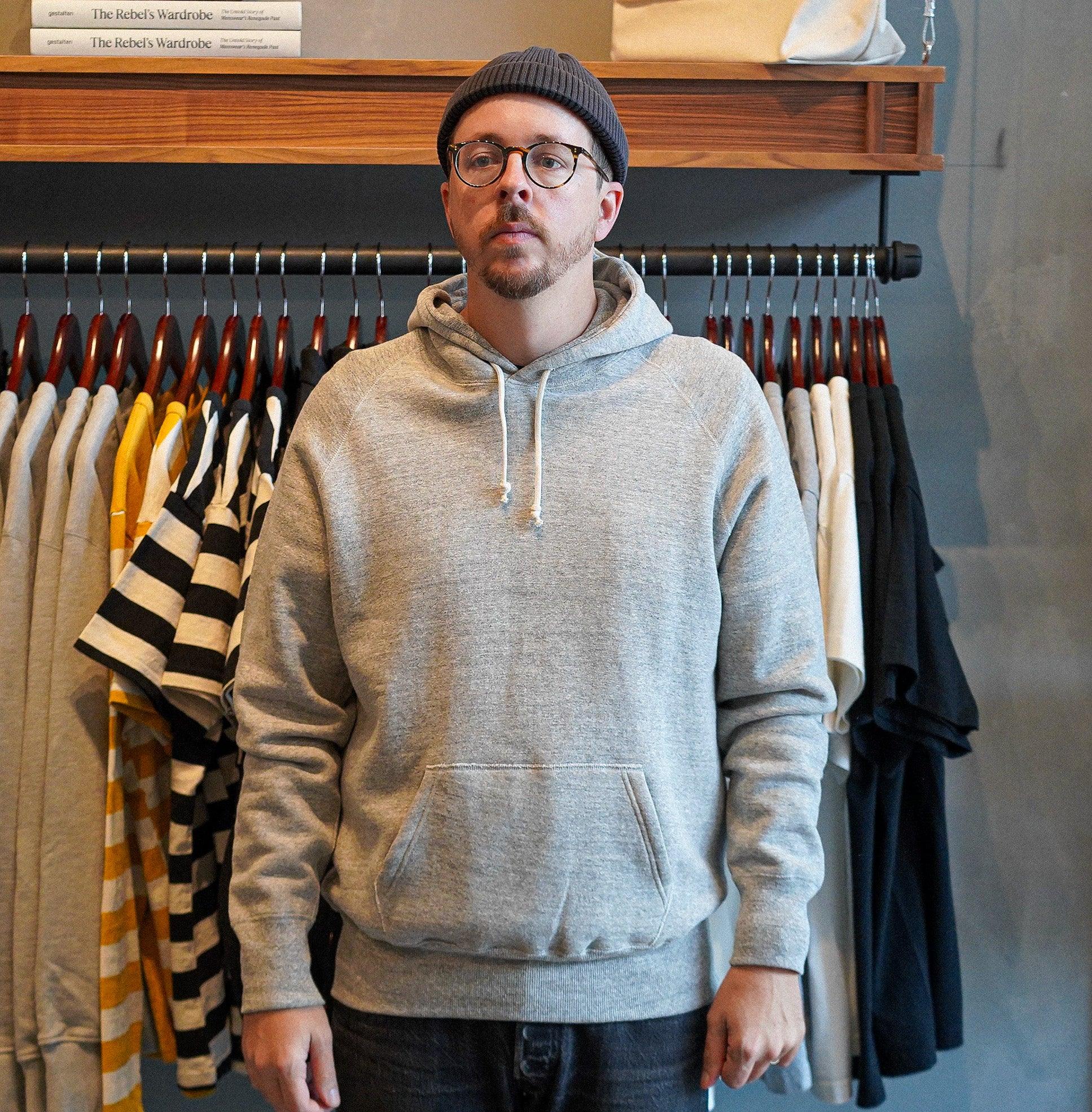 Lot 262 - Four Needle Raglan Hoodie - Light Grey - Guilty Party