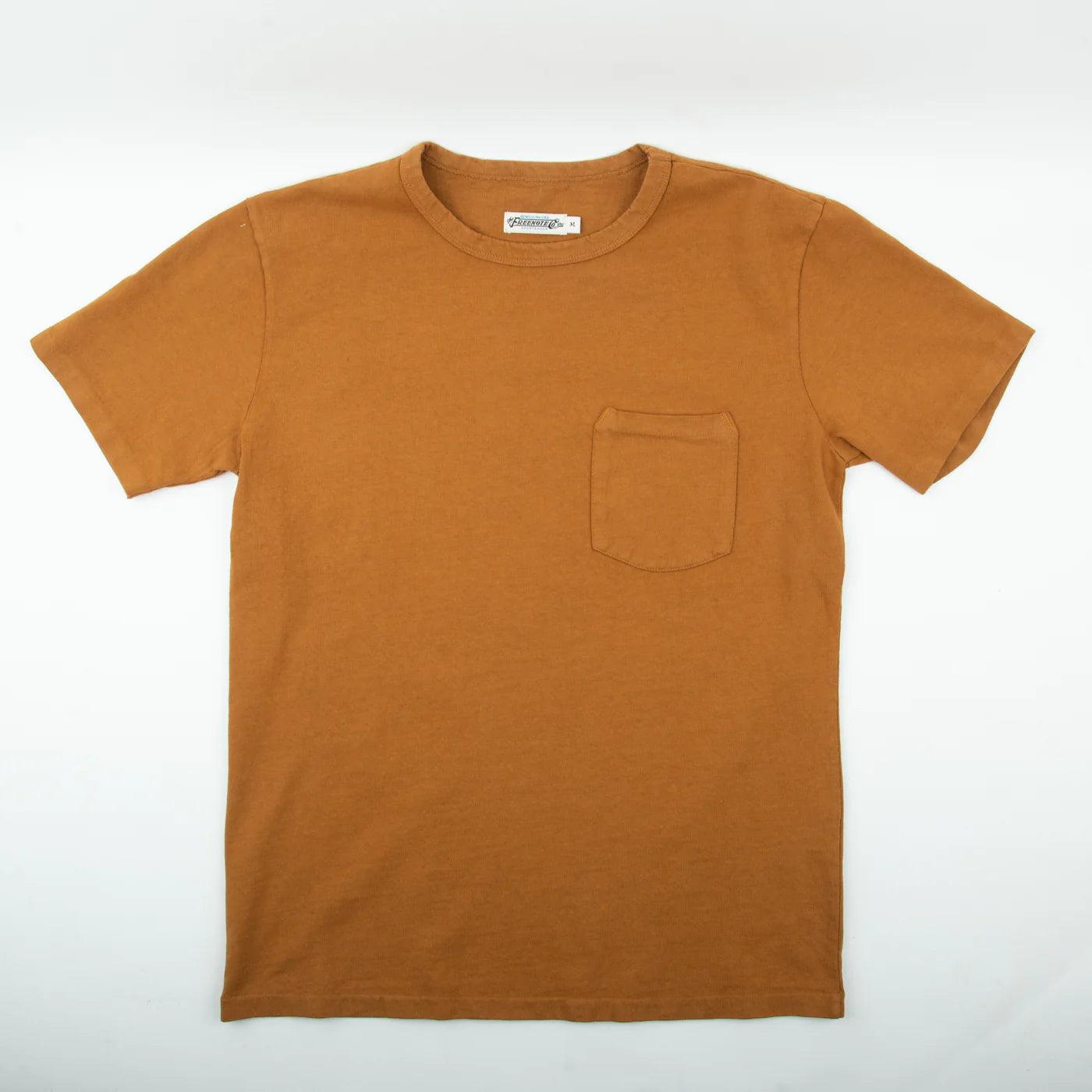 Freenote Cloth Heavyweight 13oz Pocket Tee - Tobacco - Guilty Party