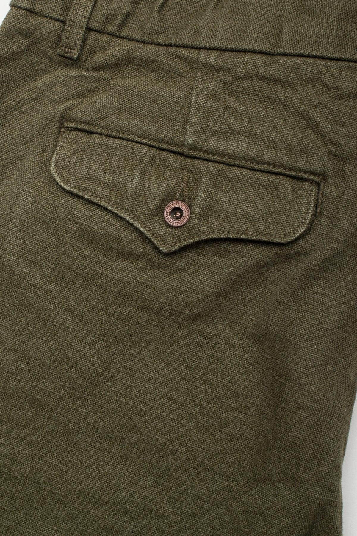 Freenote Cloth Workers Chino 14oz Slub Slim Fit - Army - Guilty Party