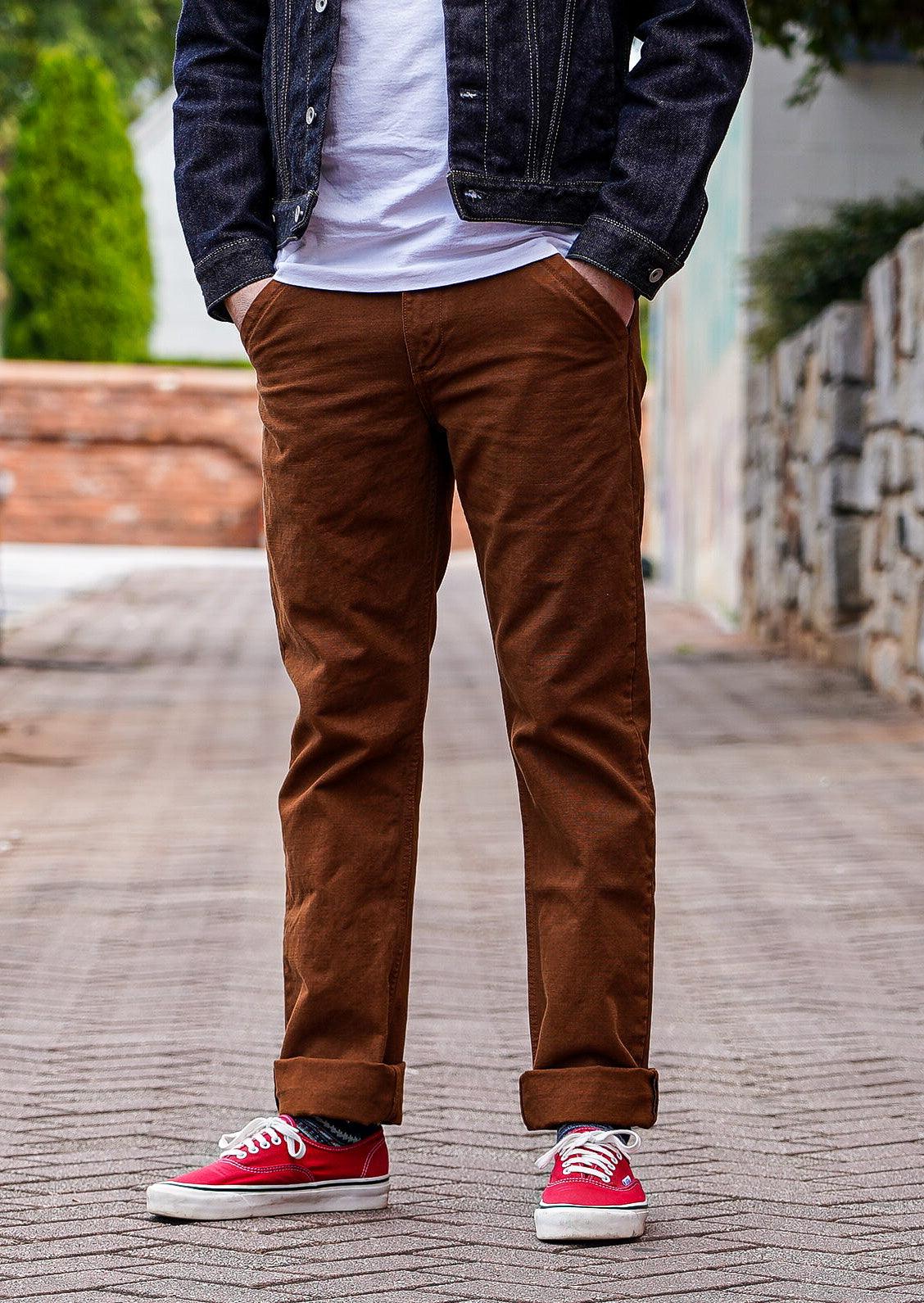 Workers Chino 14oz Slim Straight - Rust - Guilty Party