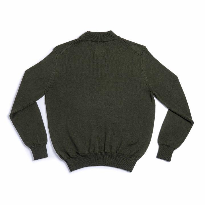 Heimat Textil Merino Deck Sweater - Military Green - Guilty Party