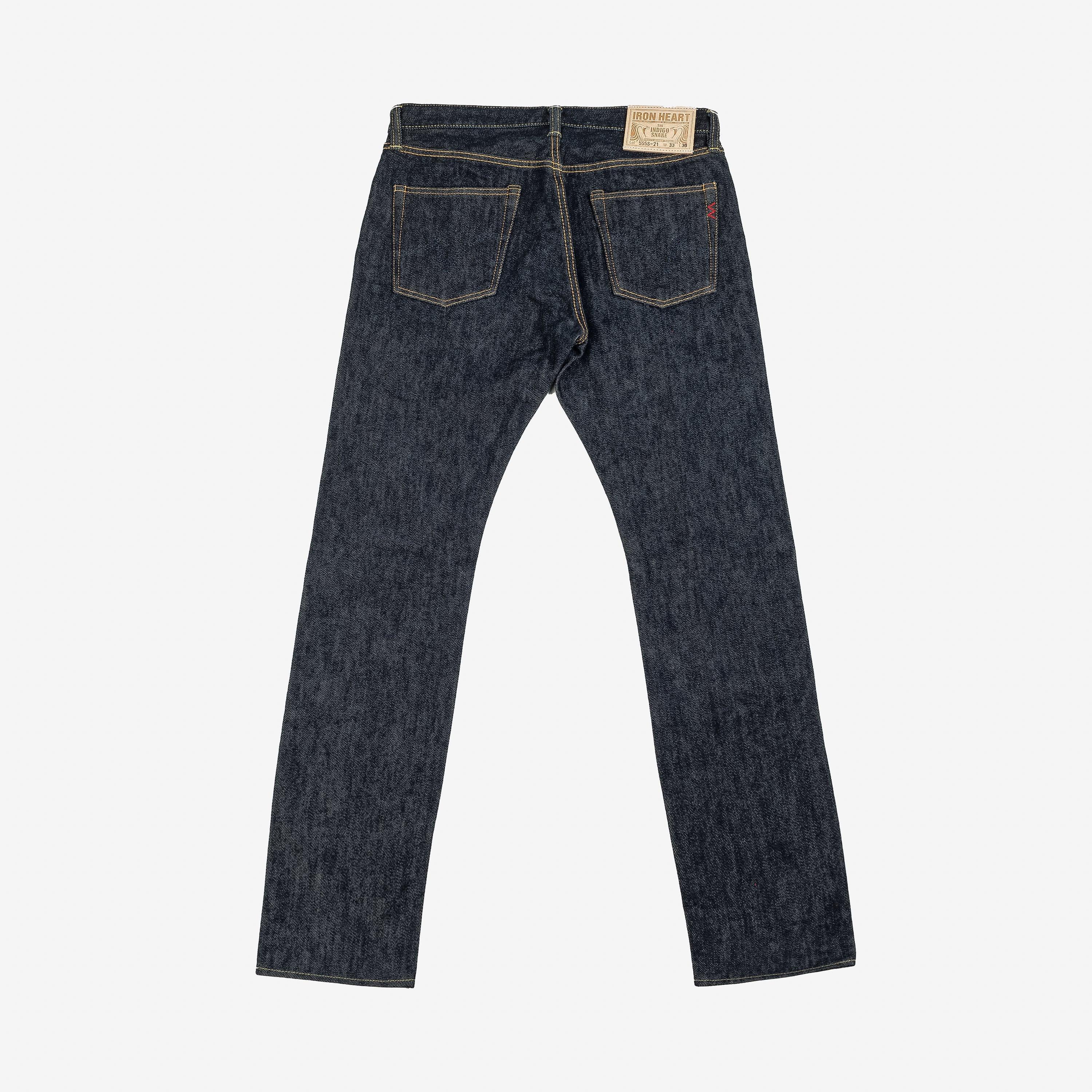 Iron Heart IH-555S-21 21oz Selvedge Denim Super Slim Cut Jeans - Indigo - Guilty Party