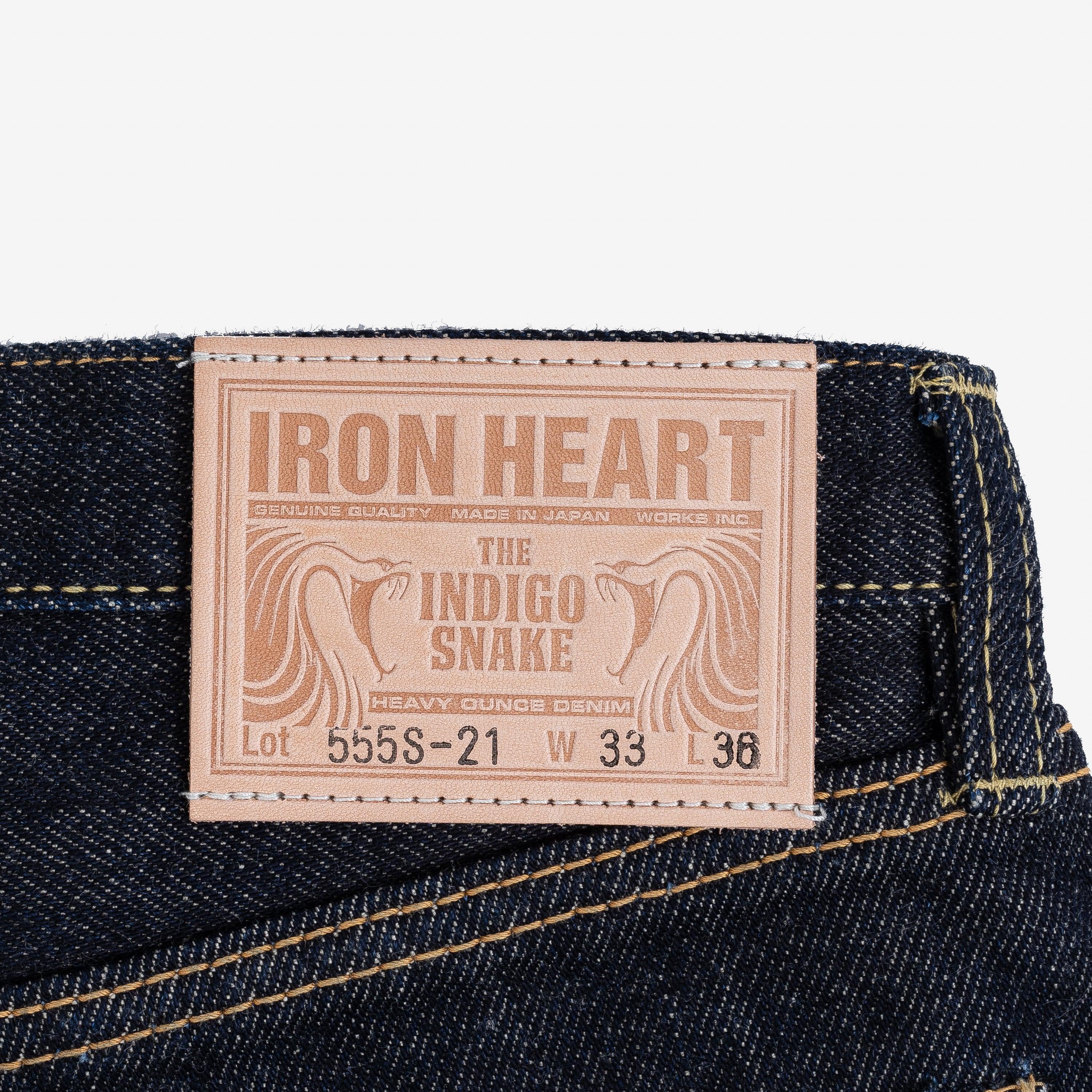 Iron Heart IH-555S-21 21oz Selvedge Denim Super Slim Cut Jeans - Indigo - Guilty Party